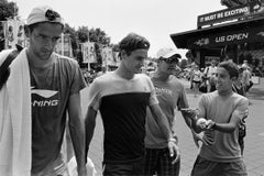 Marin Cilic, Roger Federer, Paul Anacone and super fan, US Open, New York