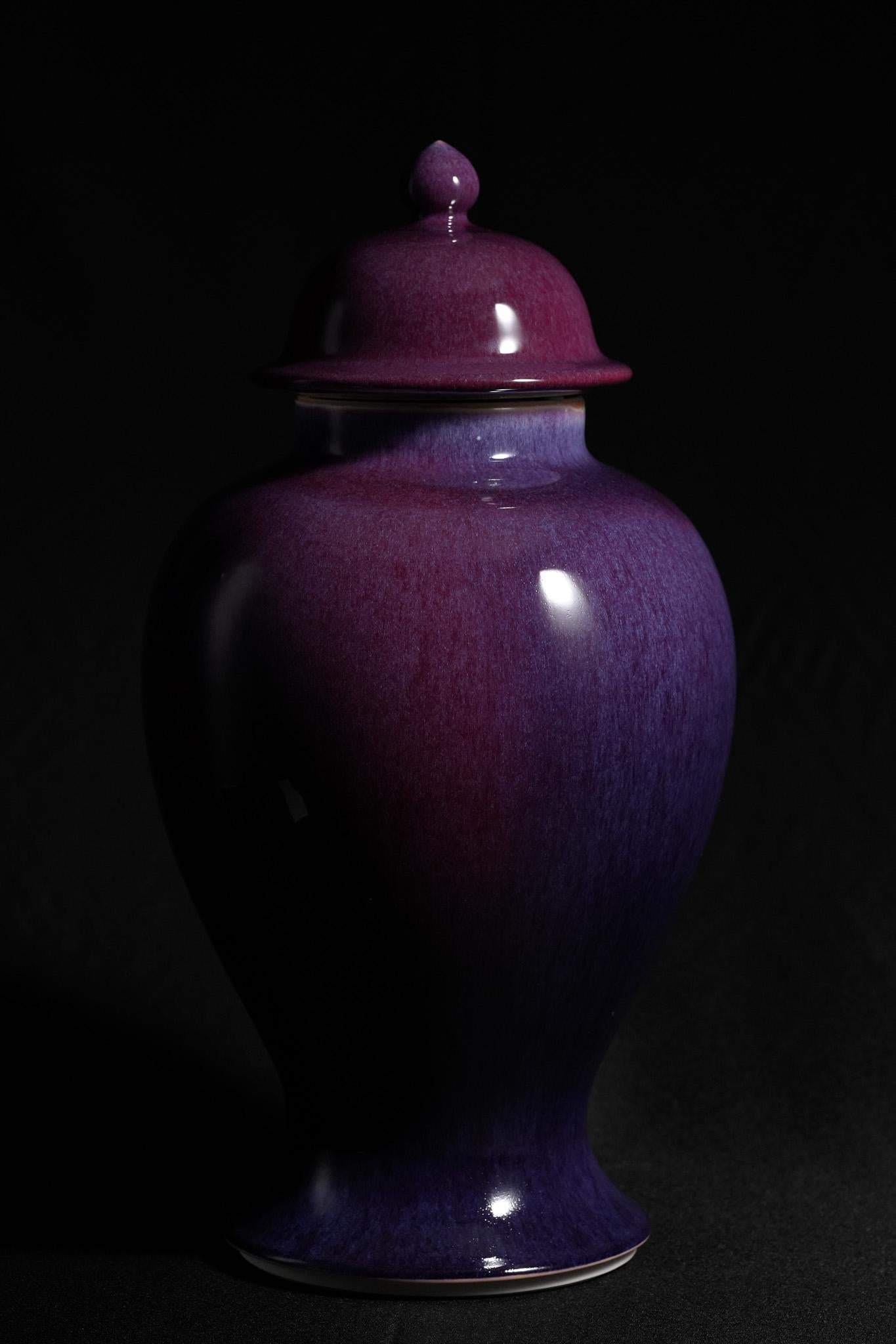 Purple Jun Jar - Qing Art by Shi Jie Weng