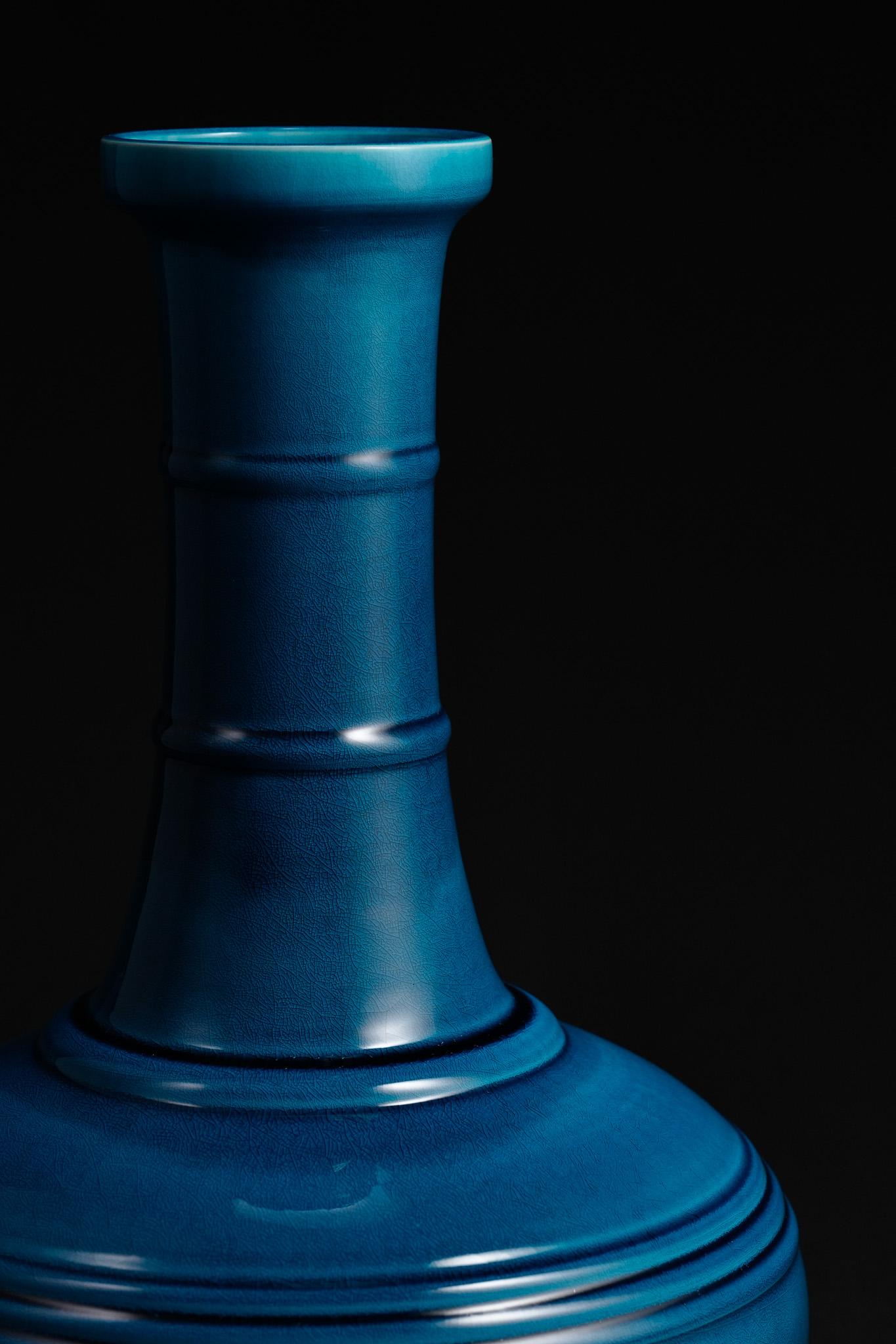 Vaso a corda blu pavone in vendita 2