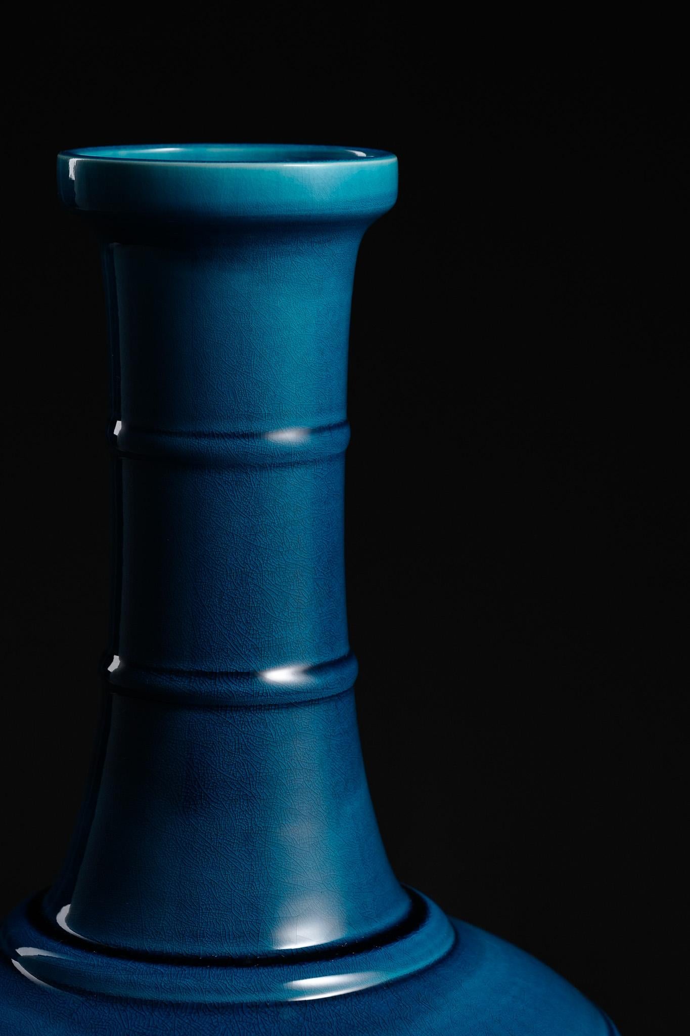 Vaso a corda blu pavone in vendita 3