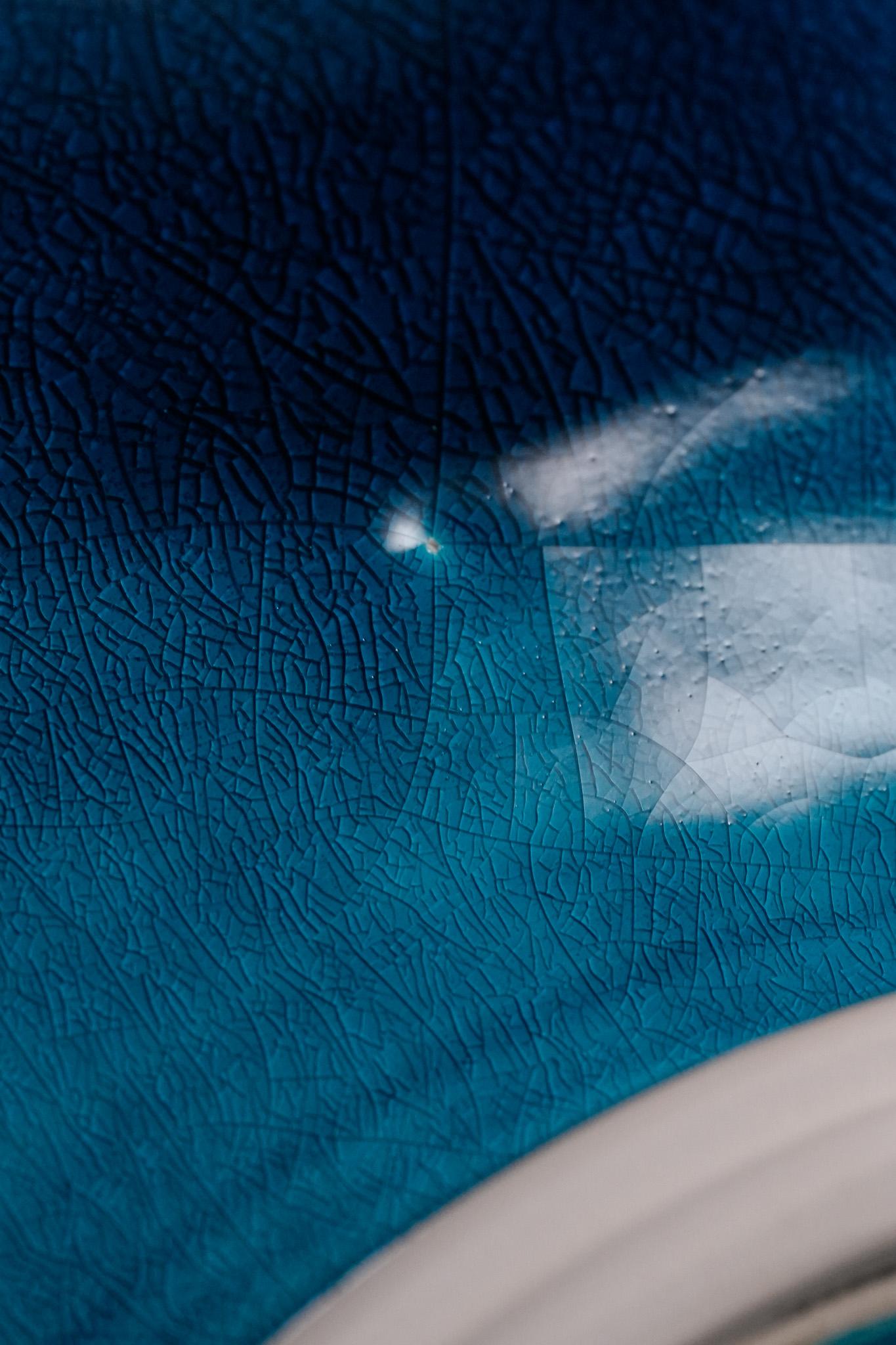 Vaso a corda blu pavone in vendita 6