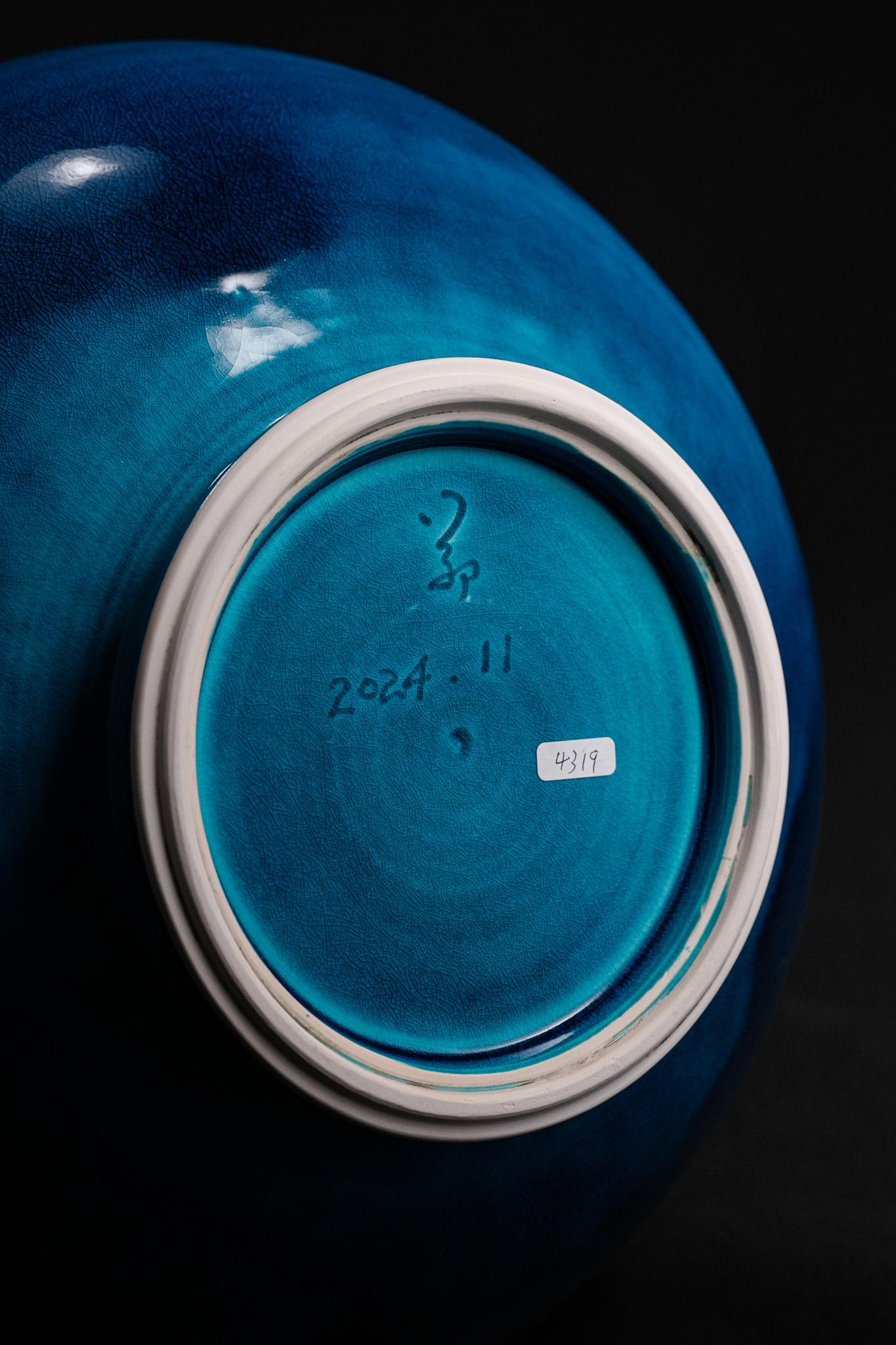 Vaso a corda blu pavone in vendita 8