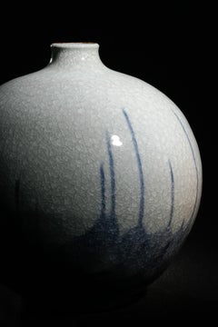 Water Dance, Narrow-Mouthed Round Vase