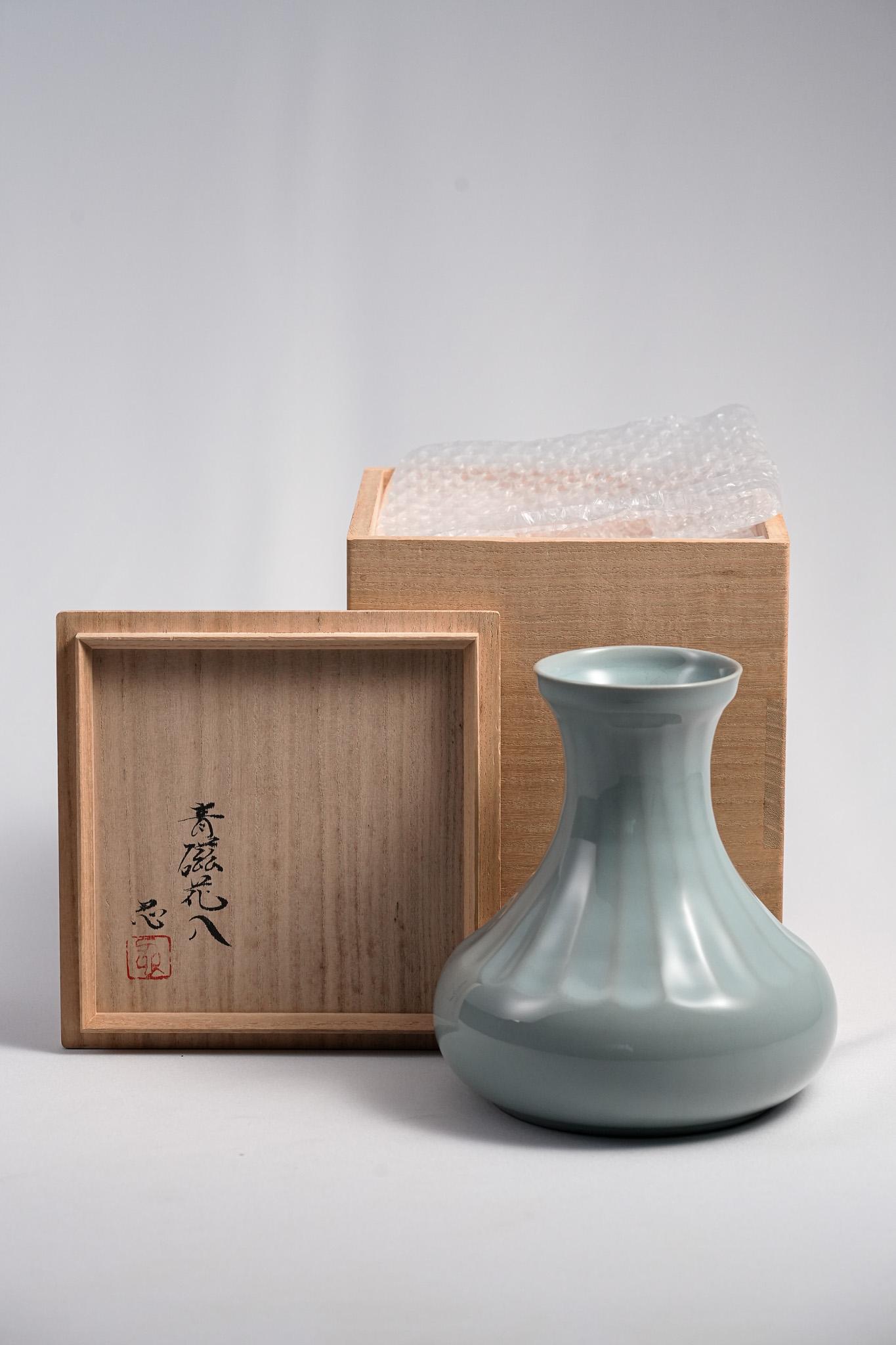 Celadon Vase For Sale 8