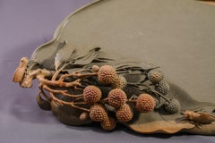 Lychee Abundance, Duan Stone Auspicious Fortune Desk Ornament