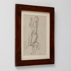 Togores per Kahnweilers Galerie Simon, Figura, 1923, Disegno su carta, incorniciato