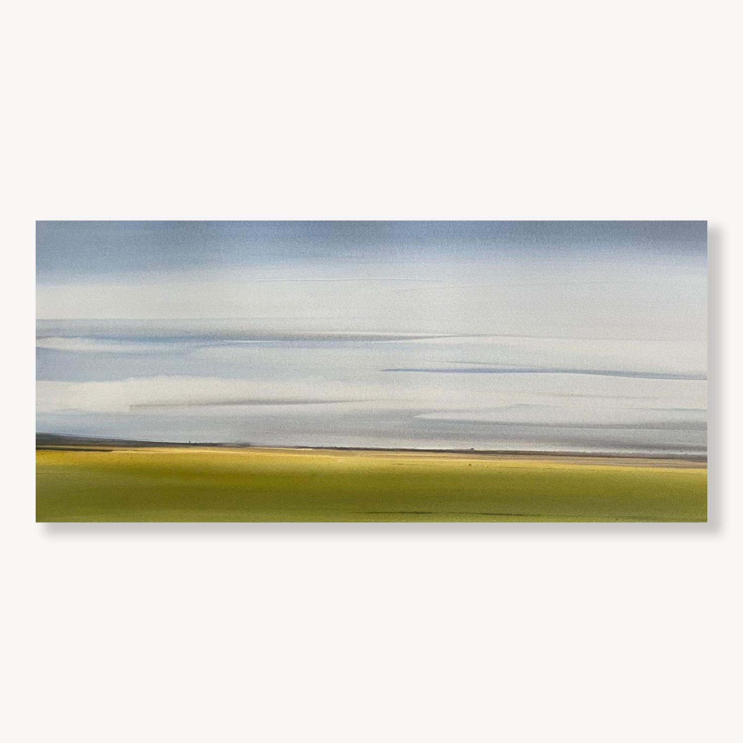 No 32, Peinture à l
aquarelle d
un paysage atmosphérique, 2025