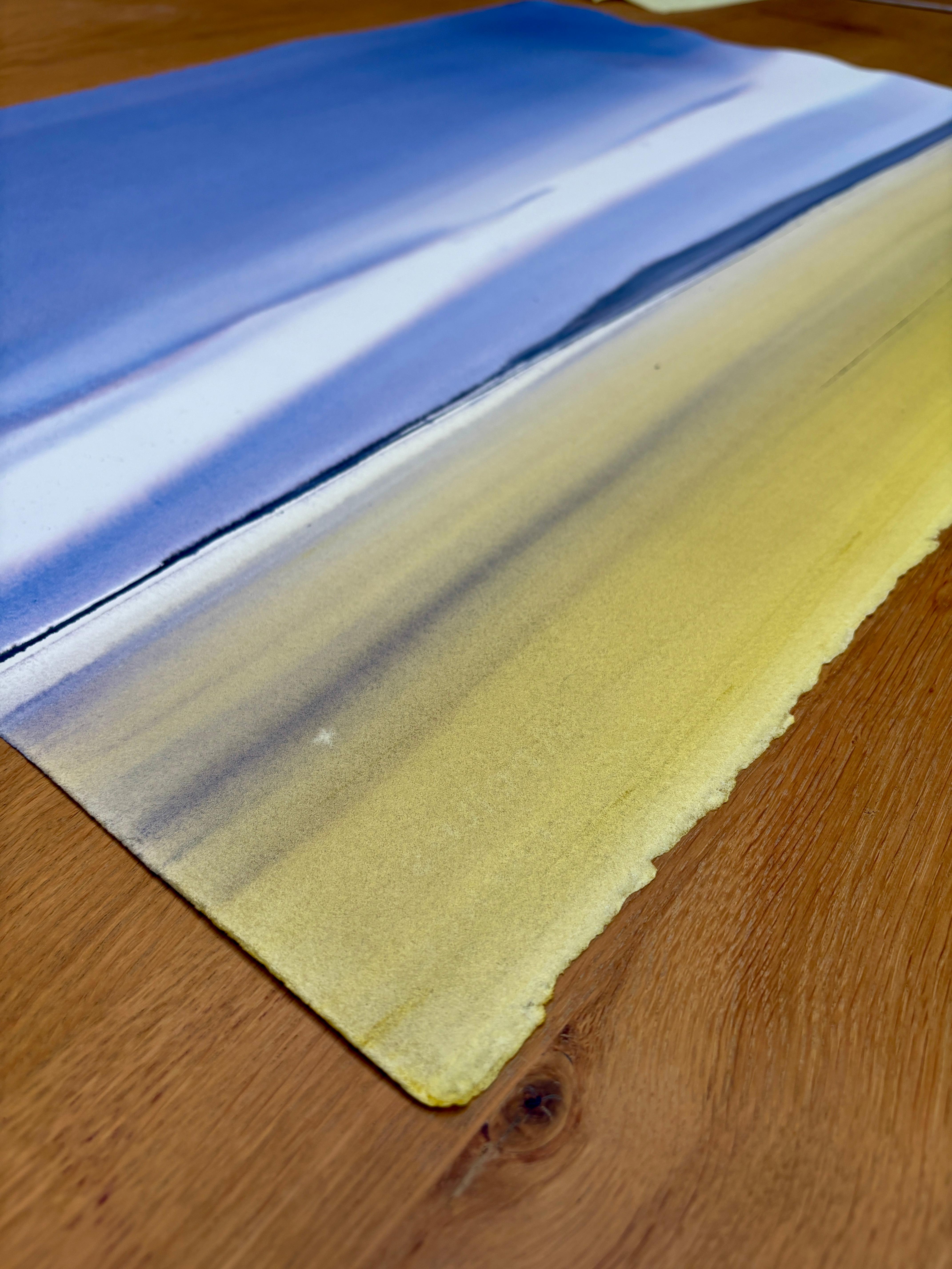 No. 34, Peinture à l'aquarelle d'un paysage atmosphérique, 2025 en vente 2