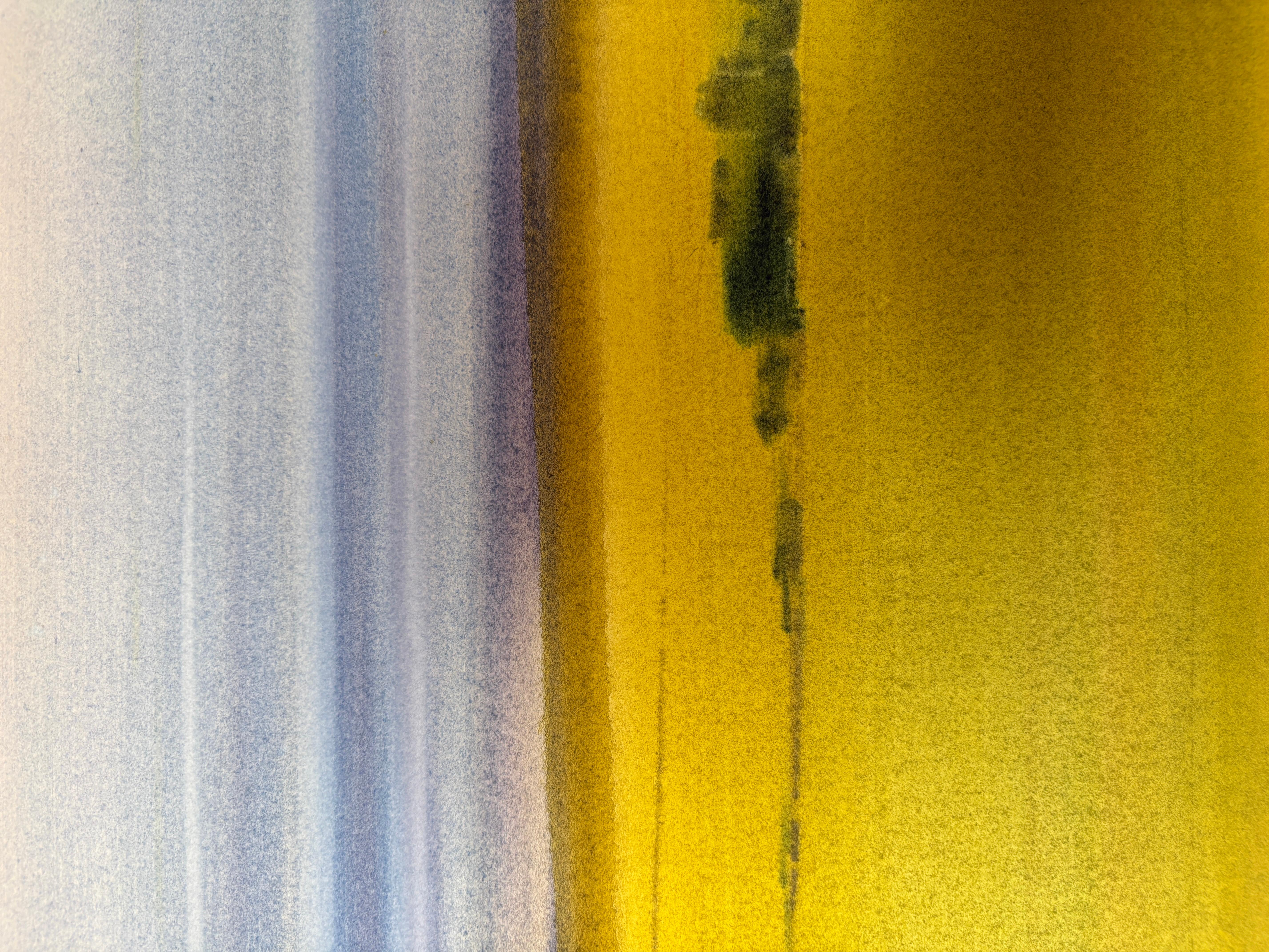 No. 35, Peinture à l'aquarelle d'un paysage atmosphérique, 2025 - Gris Landscape Art par Dodi Fredericks