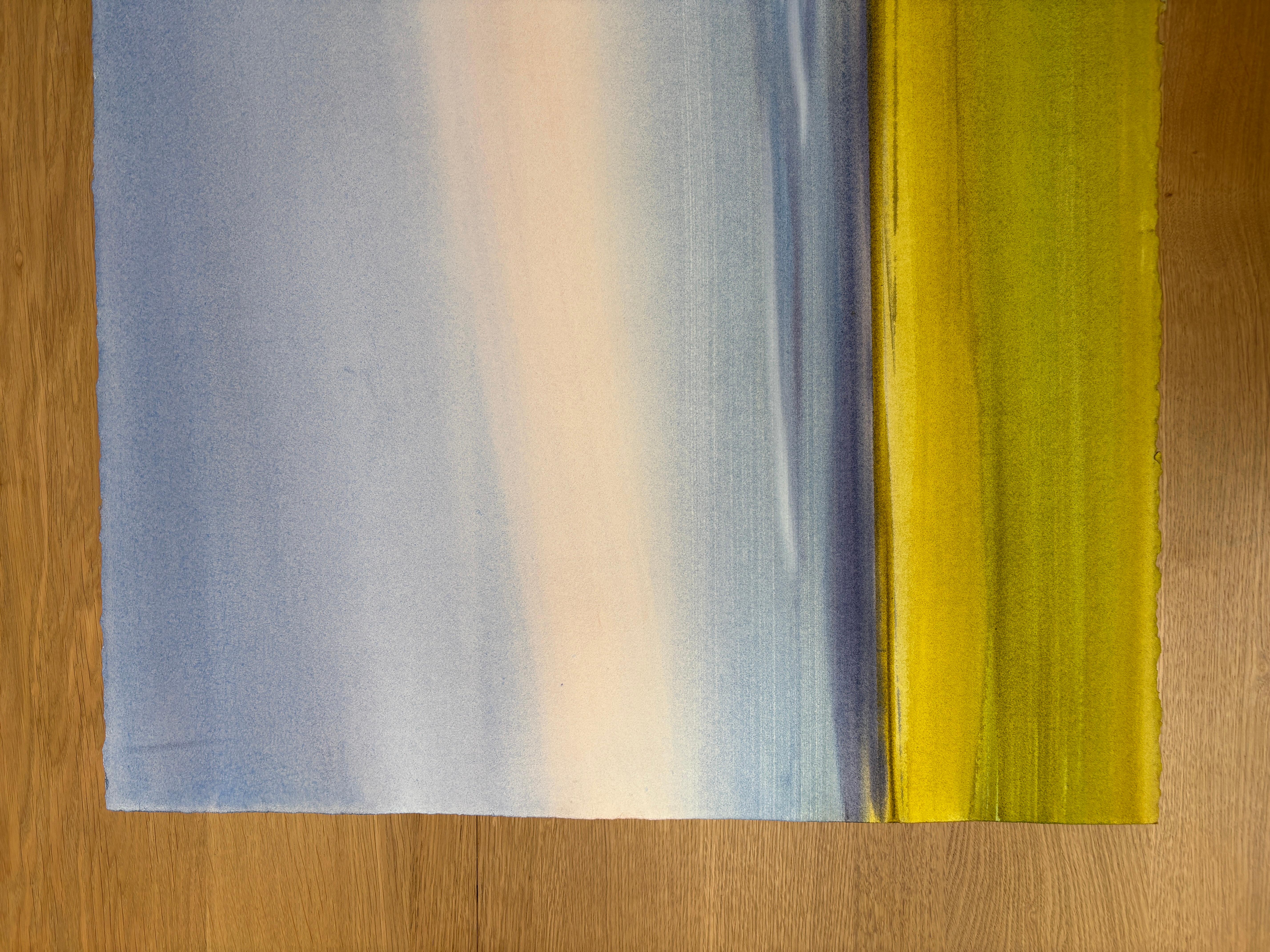 No. 35, Peinture à l'aquarelle d'un paysage atmosphérique, 2025 en vente 3