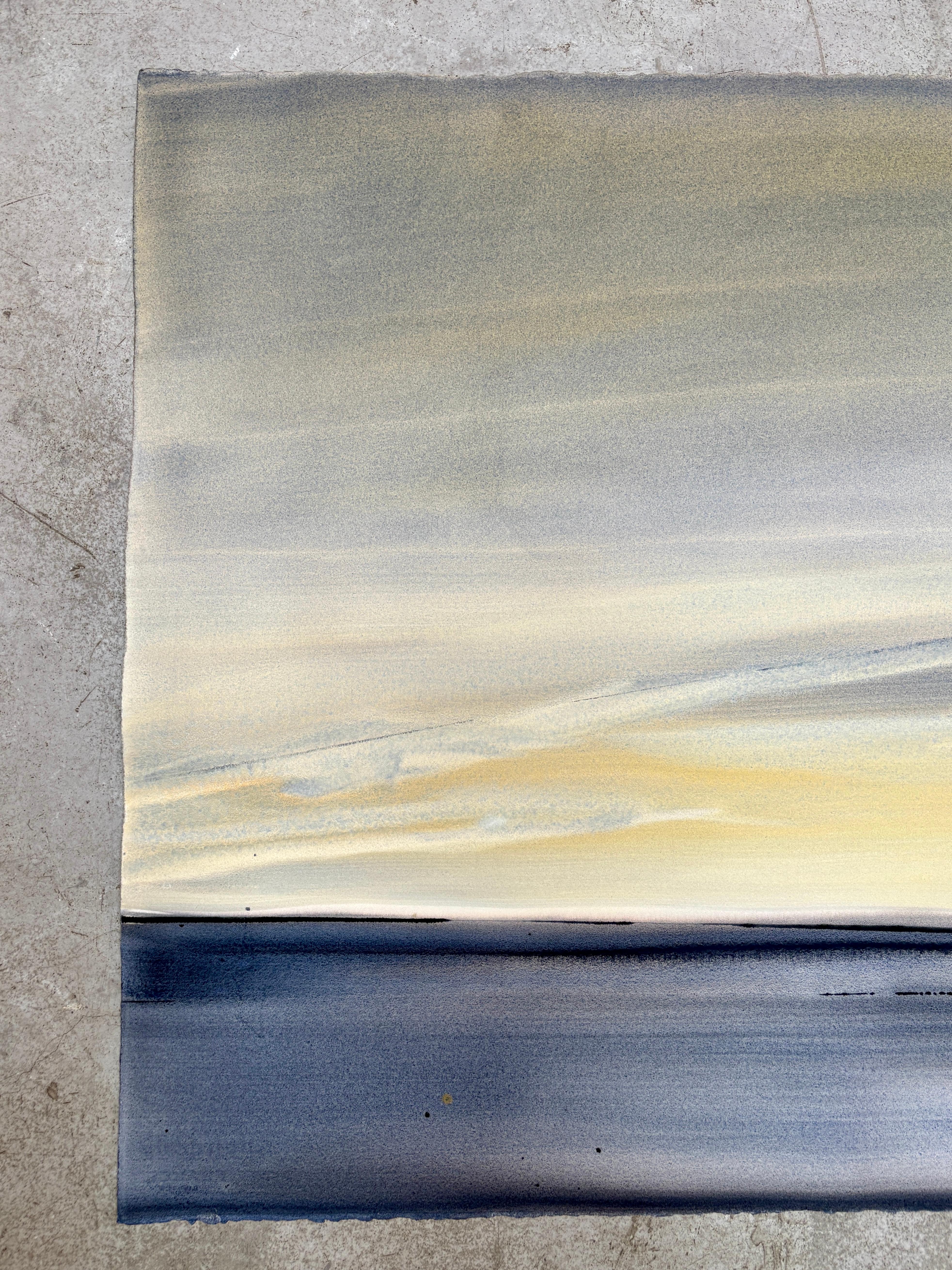 No. 38, Peinture à l'aquarelle d'un paysage atmosphérique, 2025 en vente 3