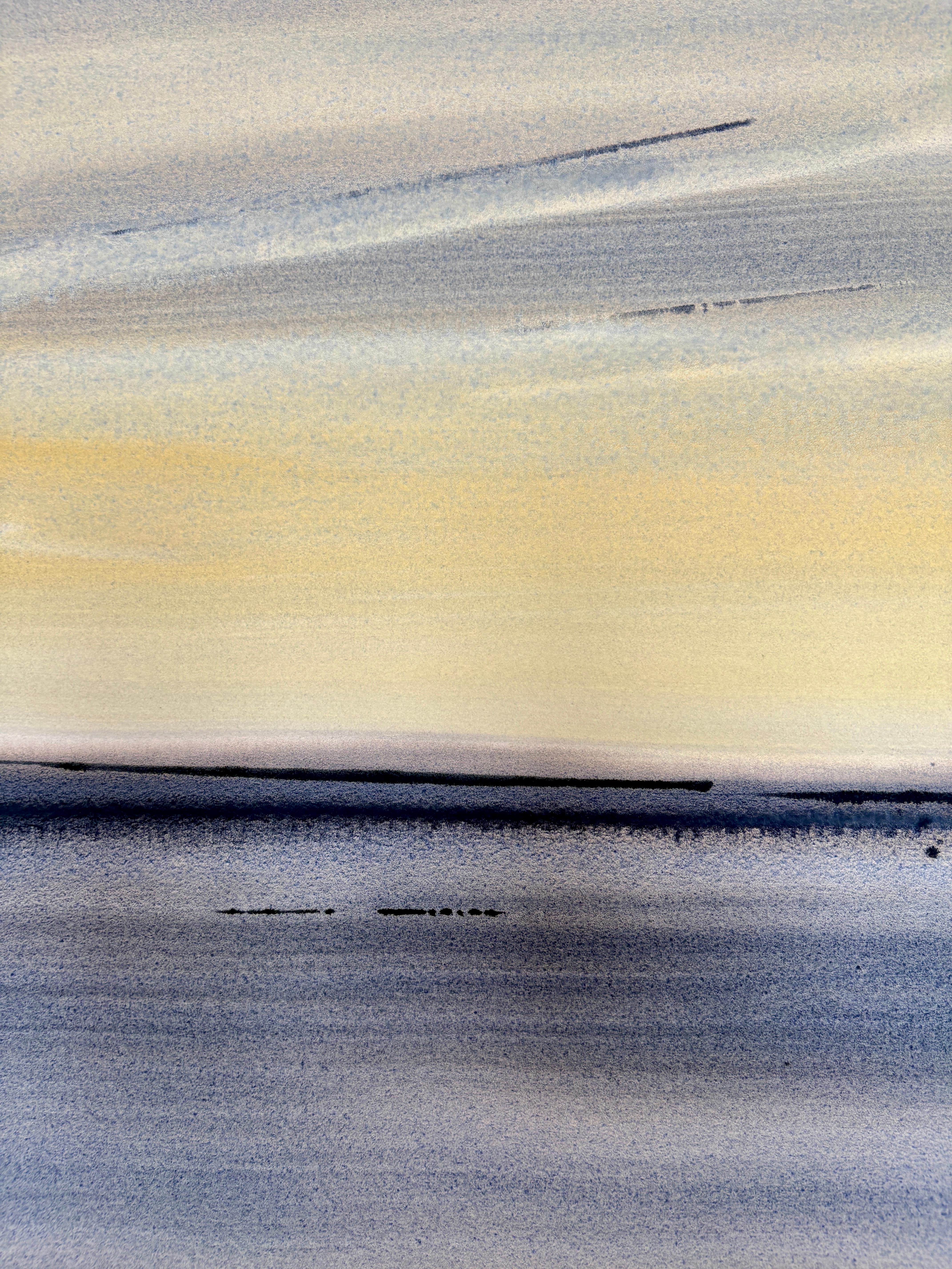 No. 38, Peinture à l'aquarelle d'un paysage atmosphérique, 2025 en vente 2