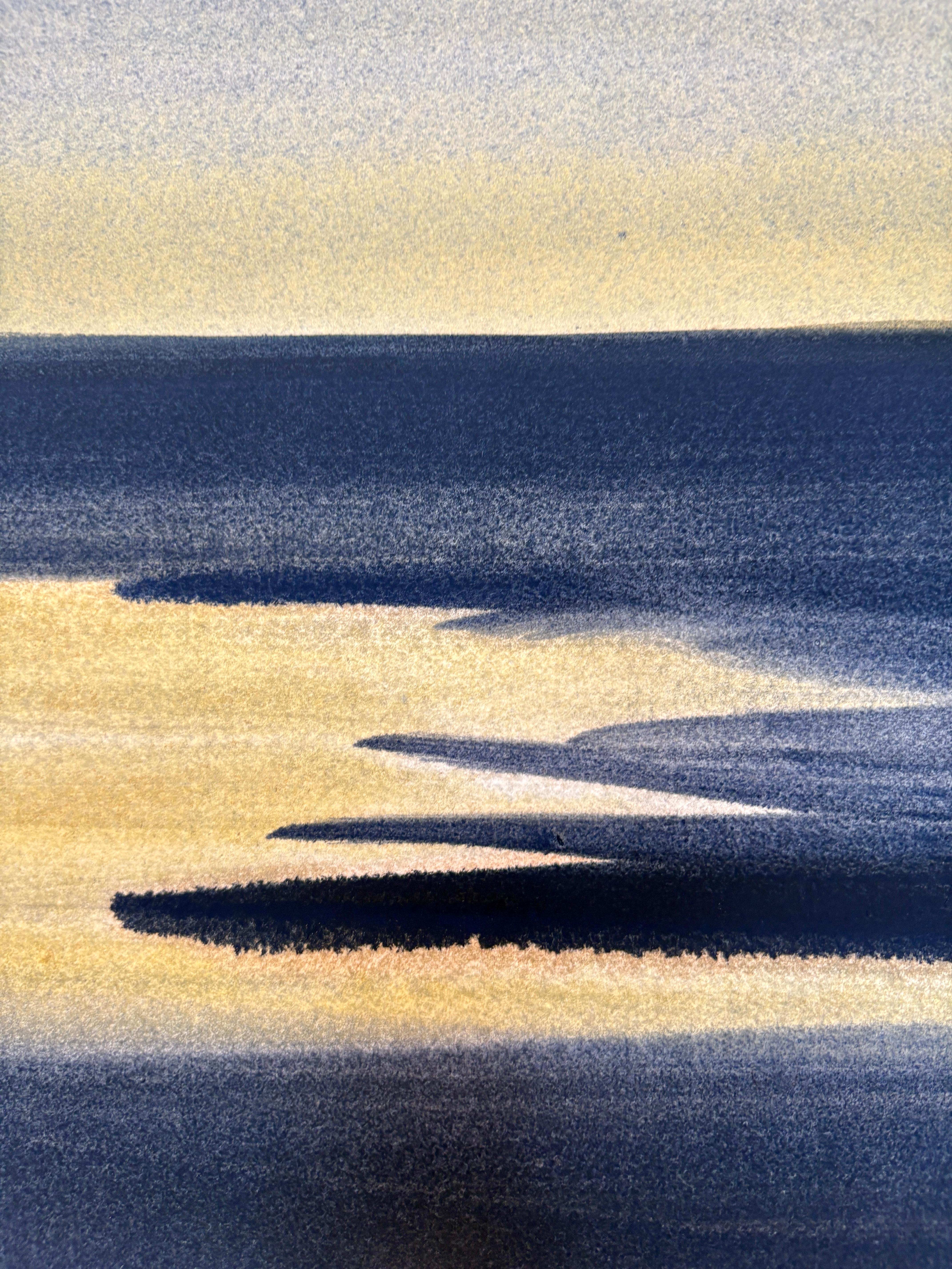 No. 40, Peinture à l'aquarelle d'un paysage atmosphérique, 2025 en vente 1