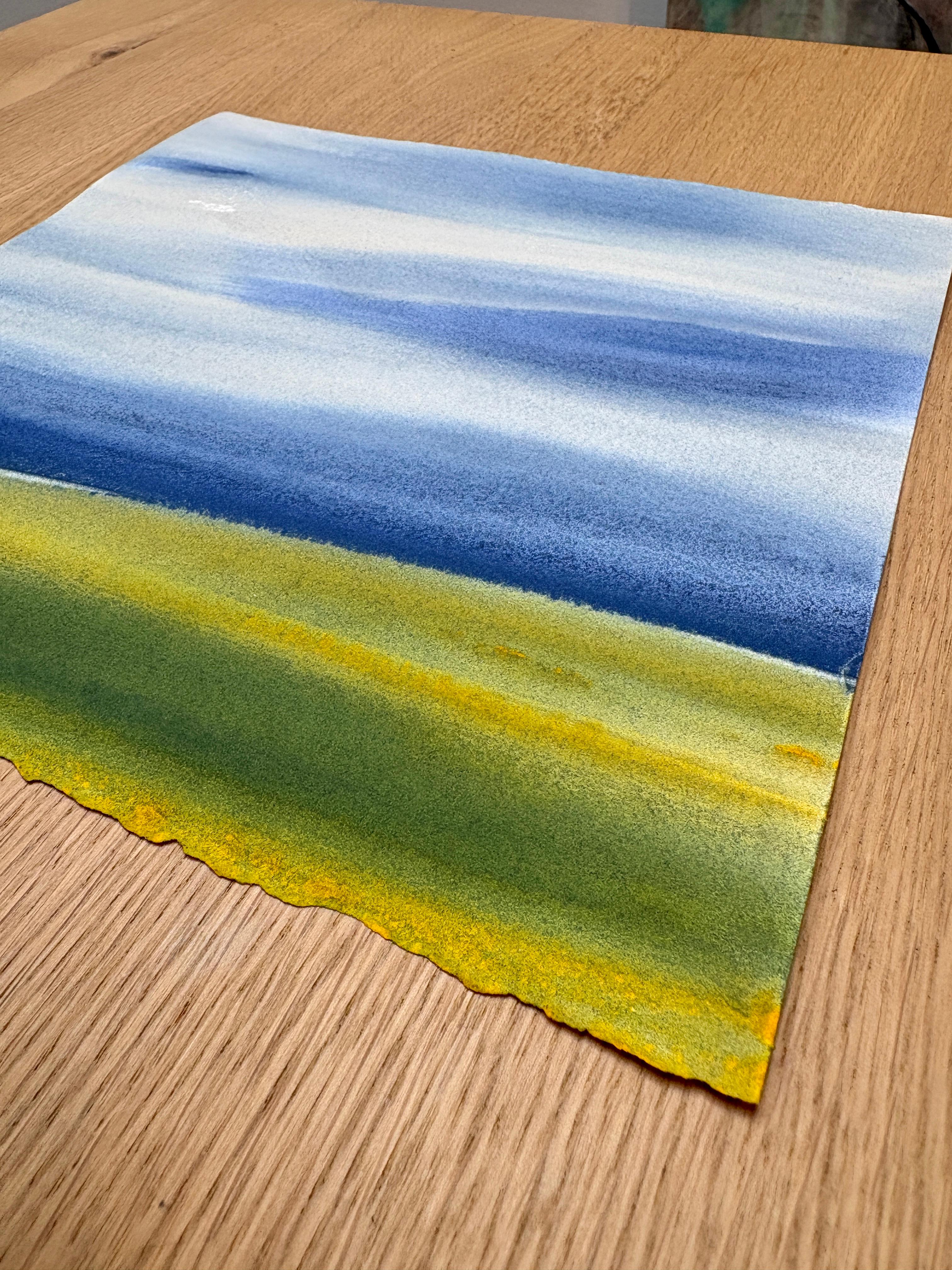 No. 10, Peinture à l'aquarelle d'un paysage atmosphérique, 2025 - Art de Dodi Fredericks