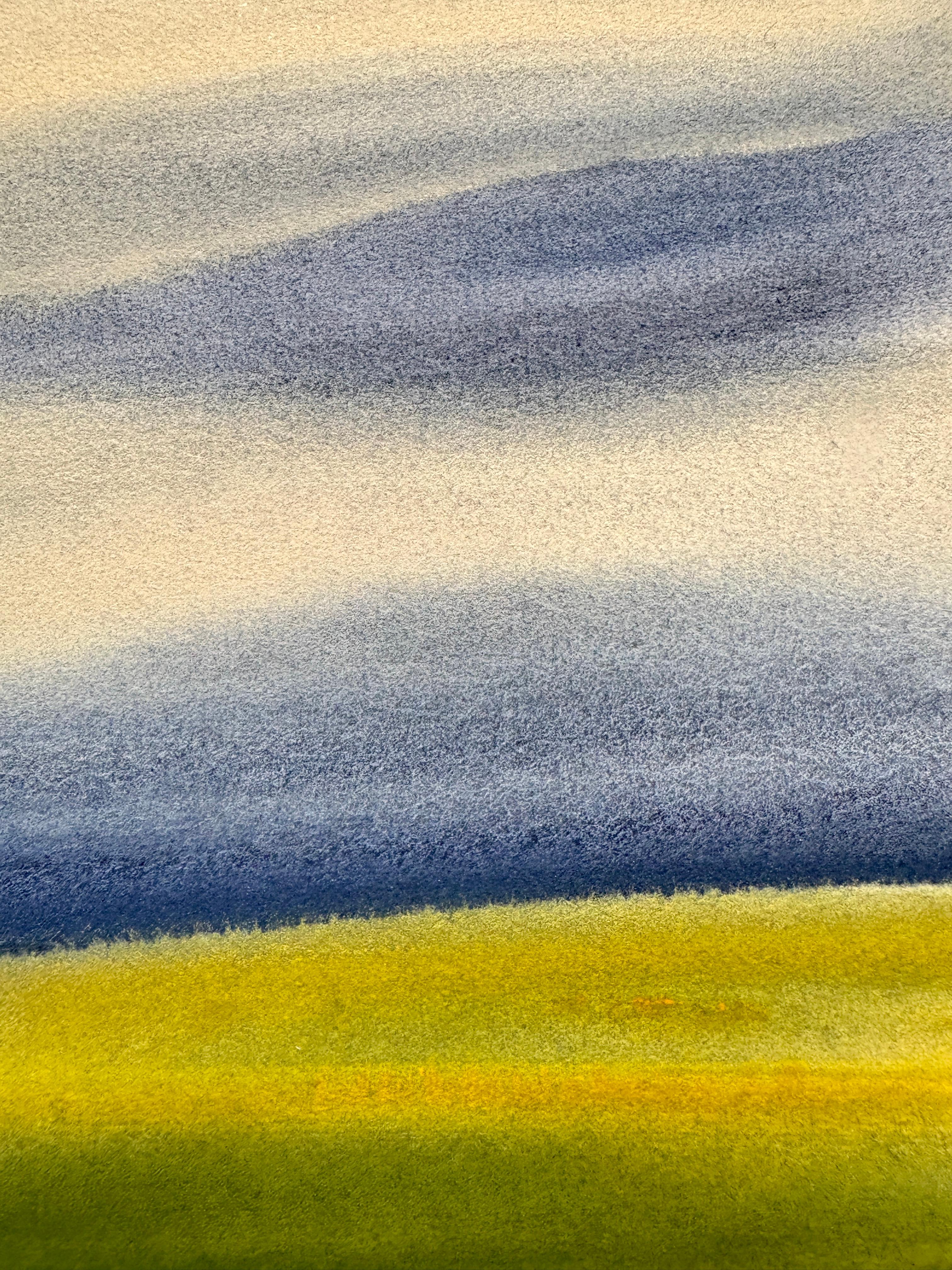 No. 10, Peinture à l'aquarelle d'un paysage atmosphérique, 2025 en vente 1