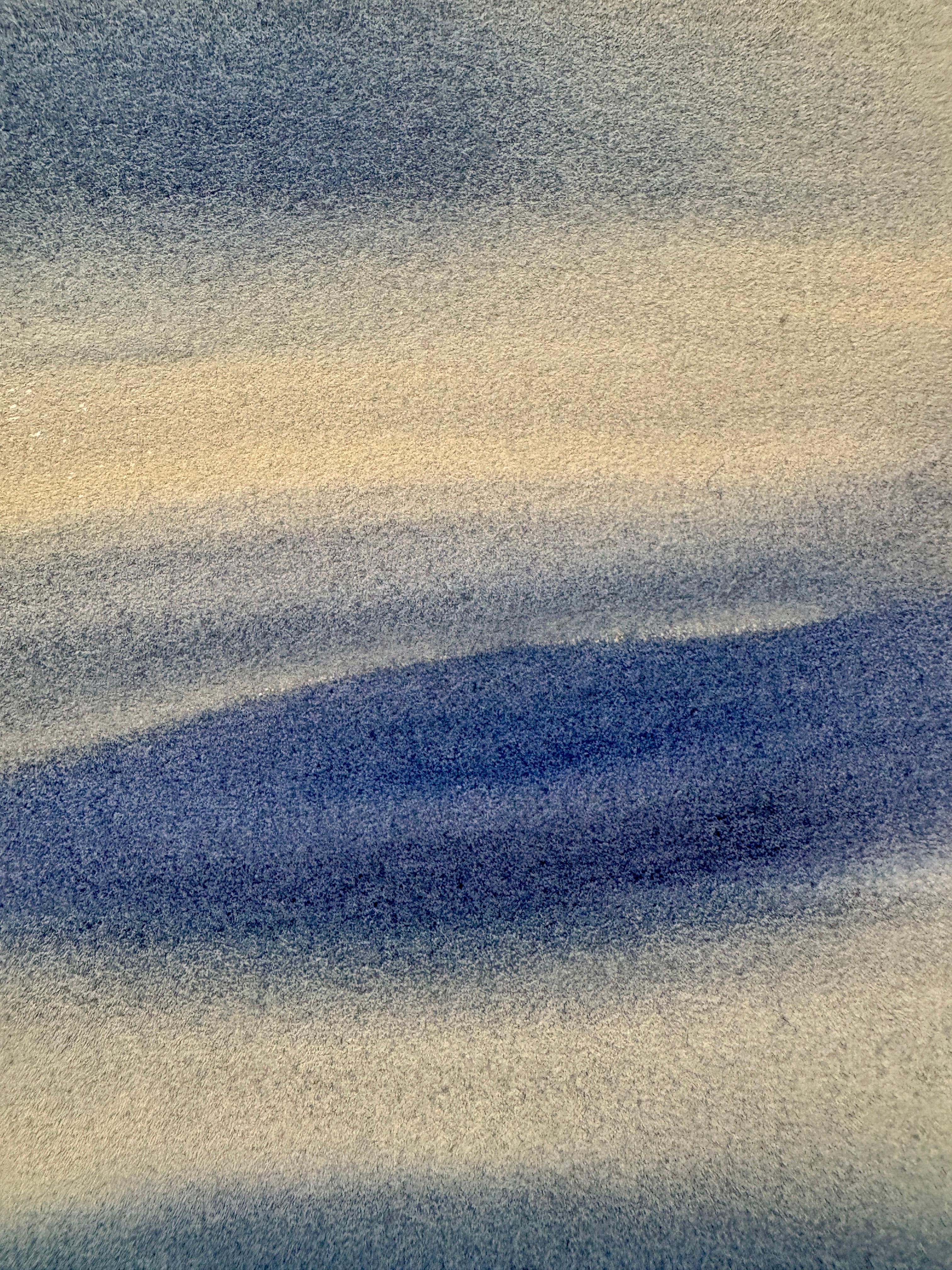 No. 10, Peinture à l'aquarelle d'un paysage atmosphérique, 2025 - Gris Landscape Art par Dodi Fredericks