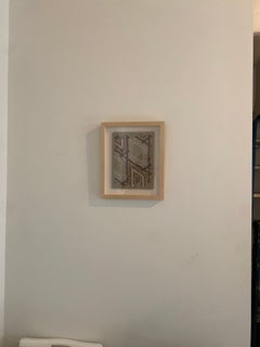 Lace Fence: Abstract Drawing, Archival Ink on Paper, 2010s, New, 15x12