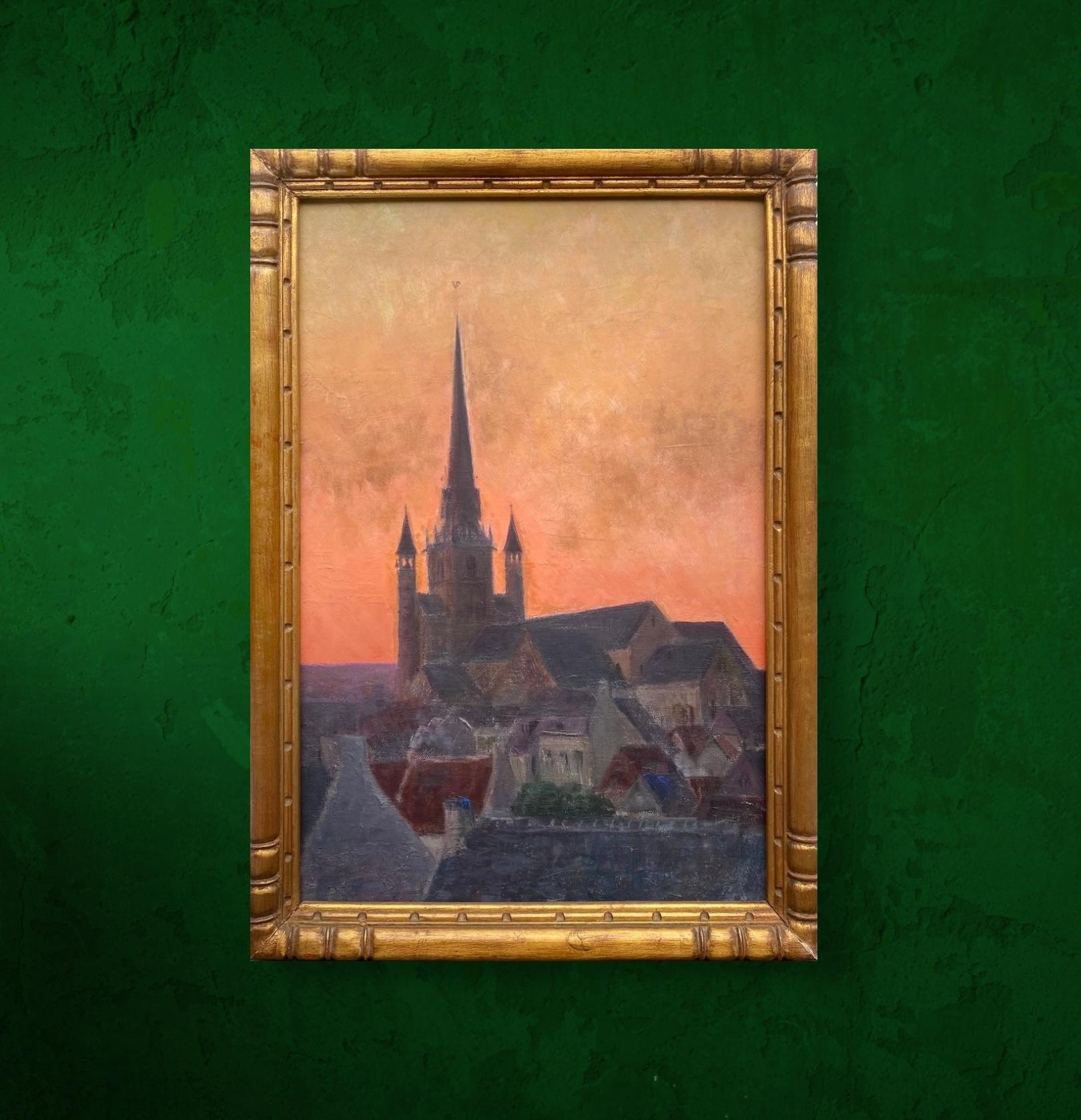 Tramonto sui tetti di Nivelles