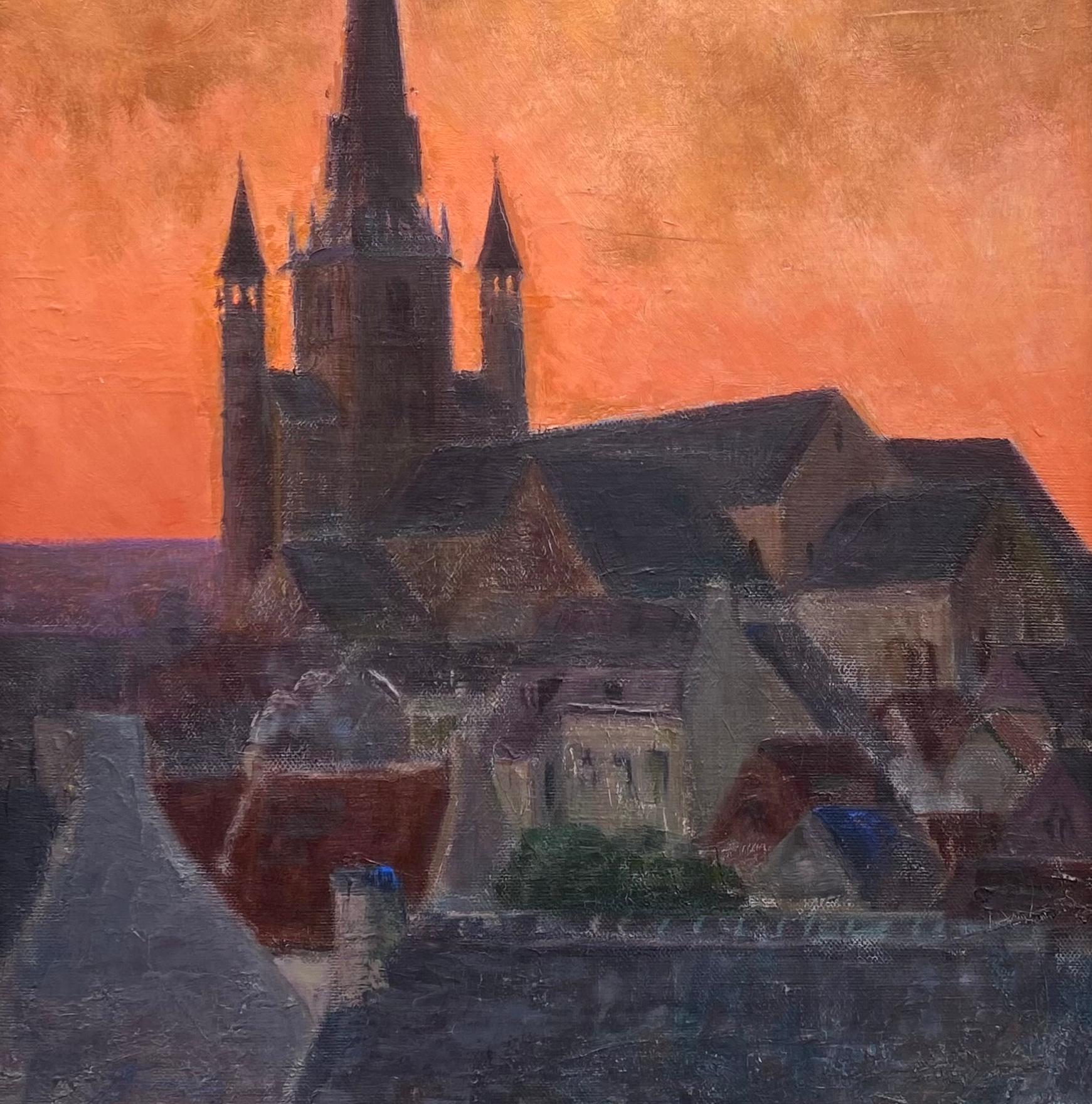 Tramonto sui tetti di Nivelles