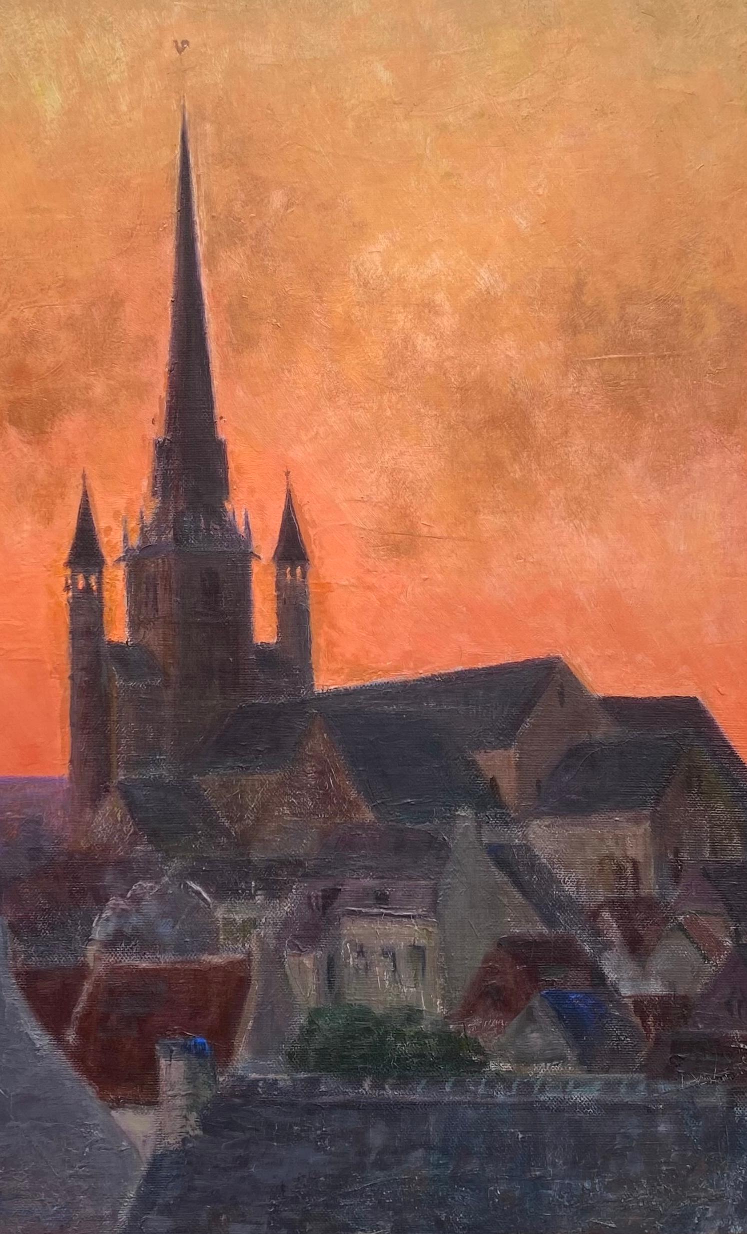 Tramonto sui tetti di Nivelles