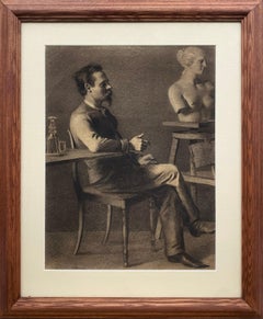 Dans le Studio d'un sculpteur" par un artiste de la German School