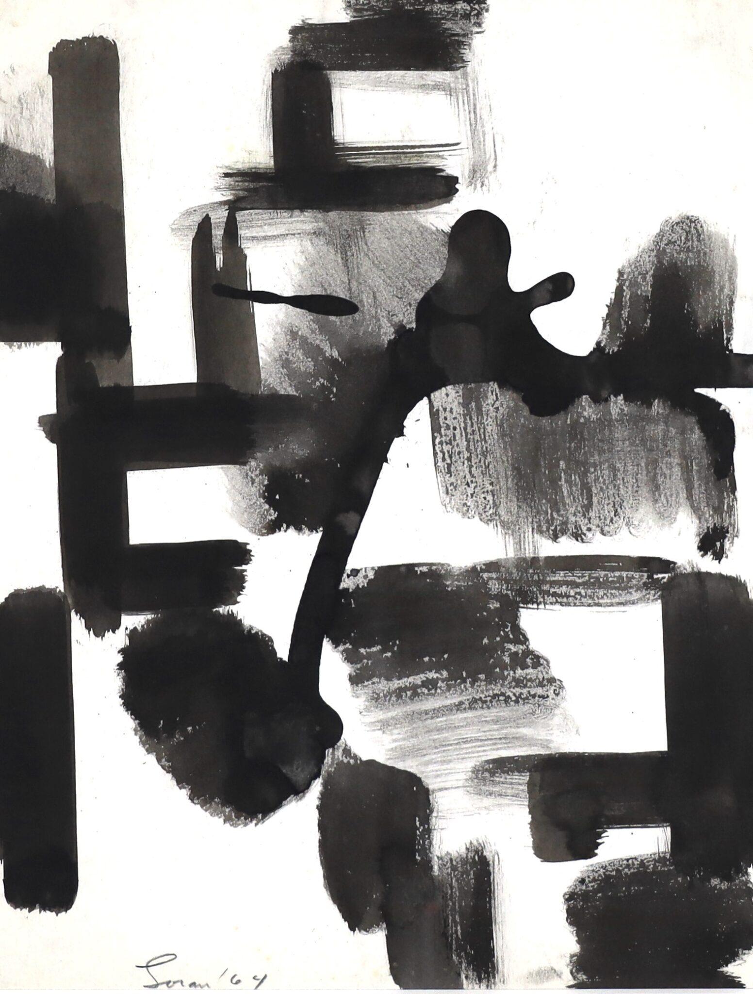 Erle Loran Abstract Drawing - Non-Objective Abstraction