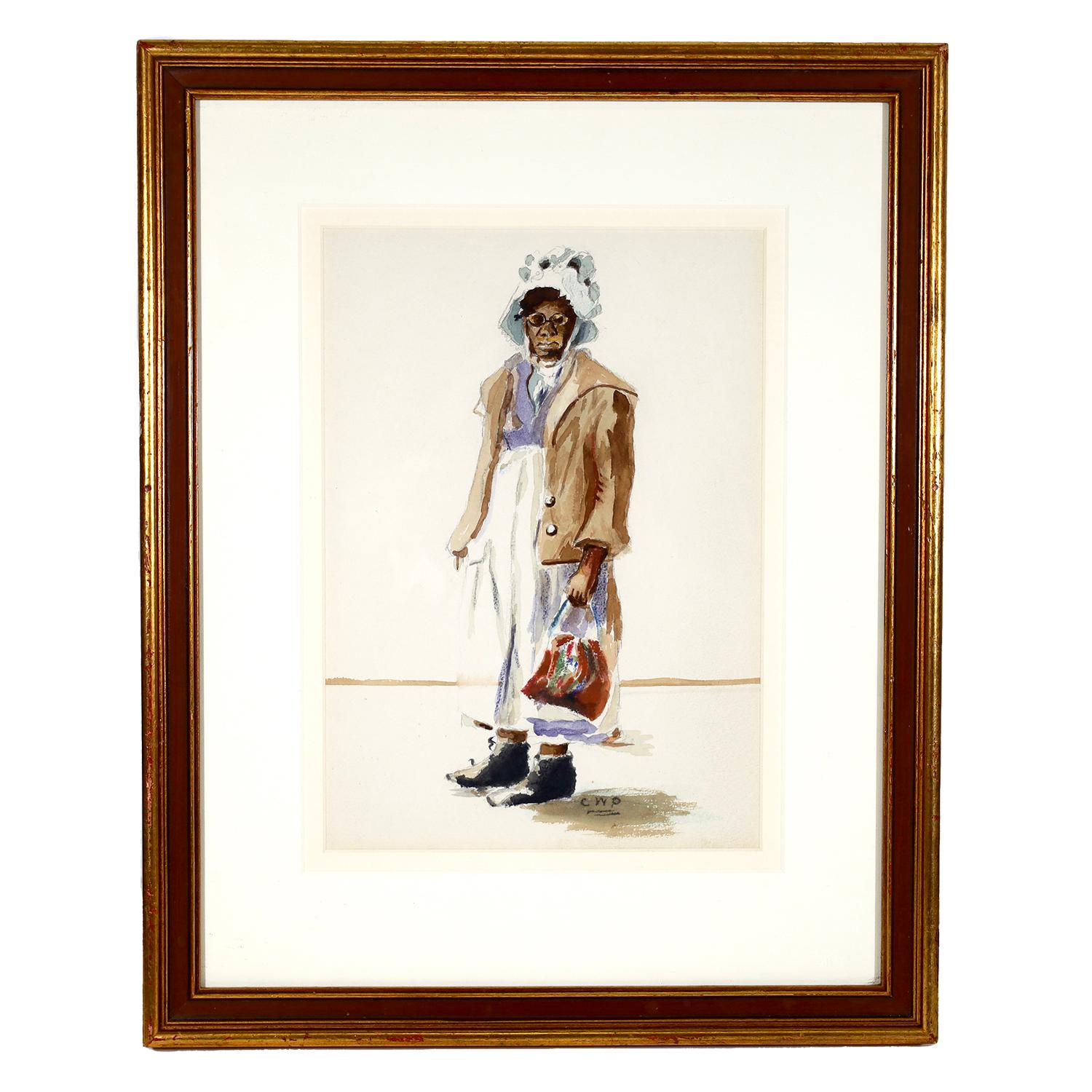 Femme debout - Art de Clary Webb Peoples