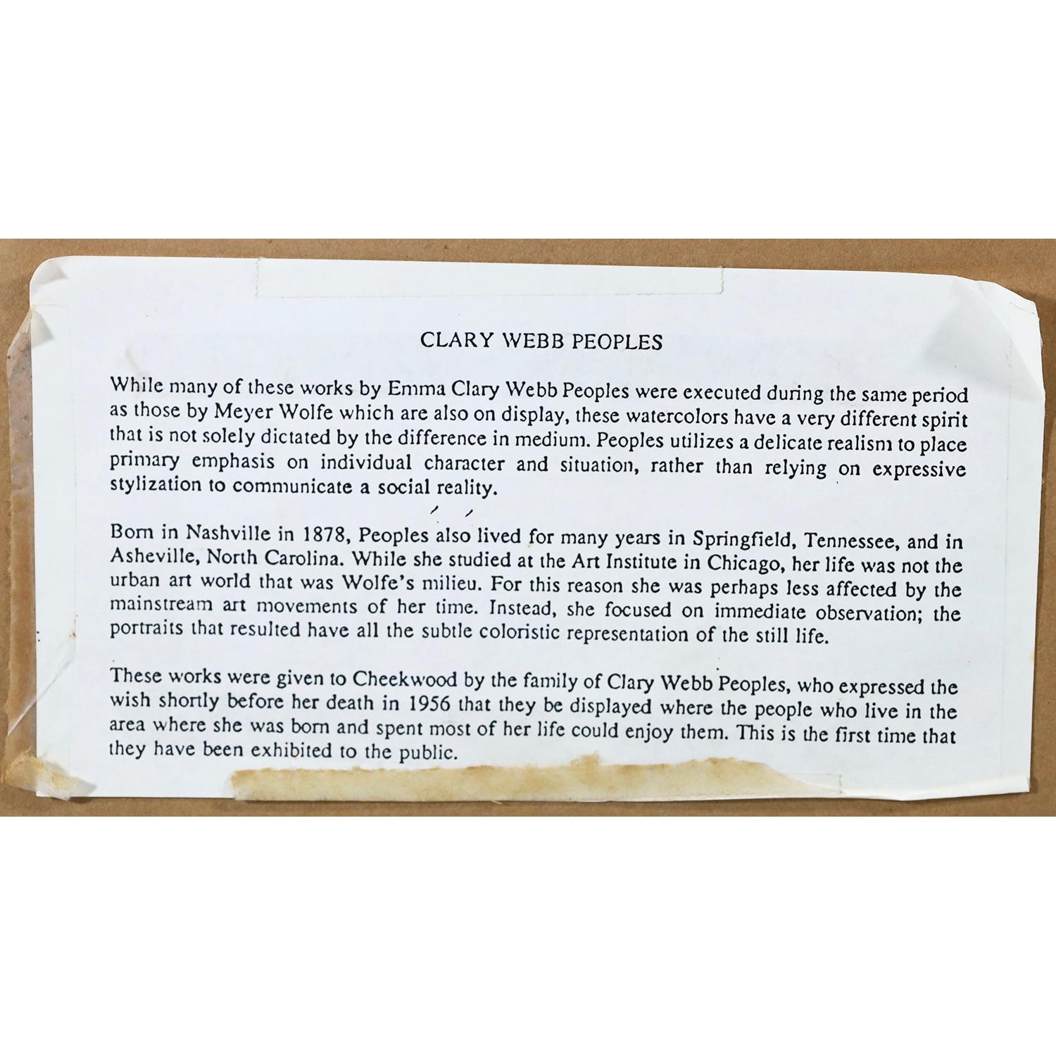 Femme debout - Beige Figurative Art par Clary Webb Peoples