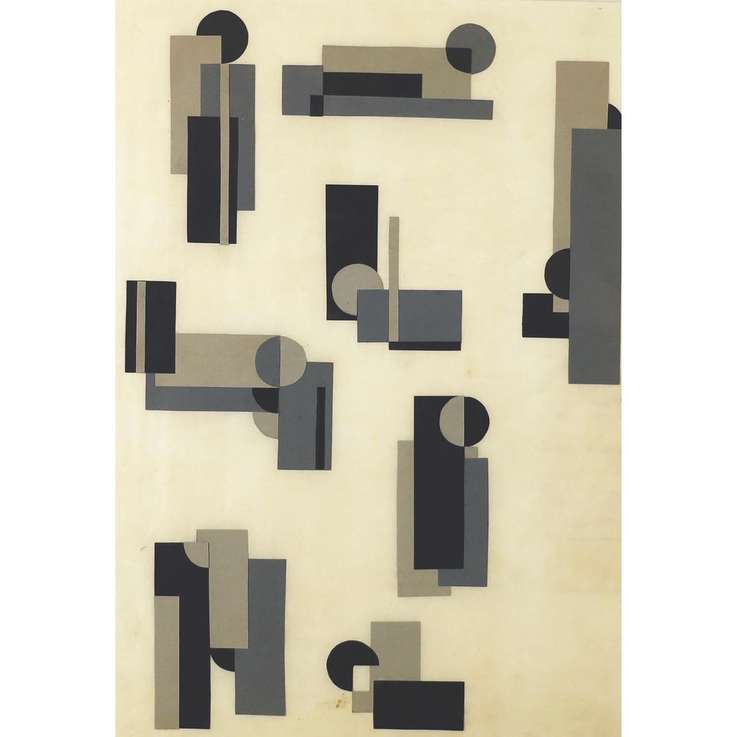 Janet Todd Young Abstract Drawing - Study No. 3 - Constructivist Study