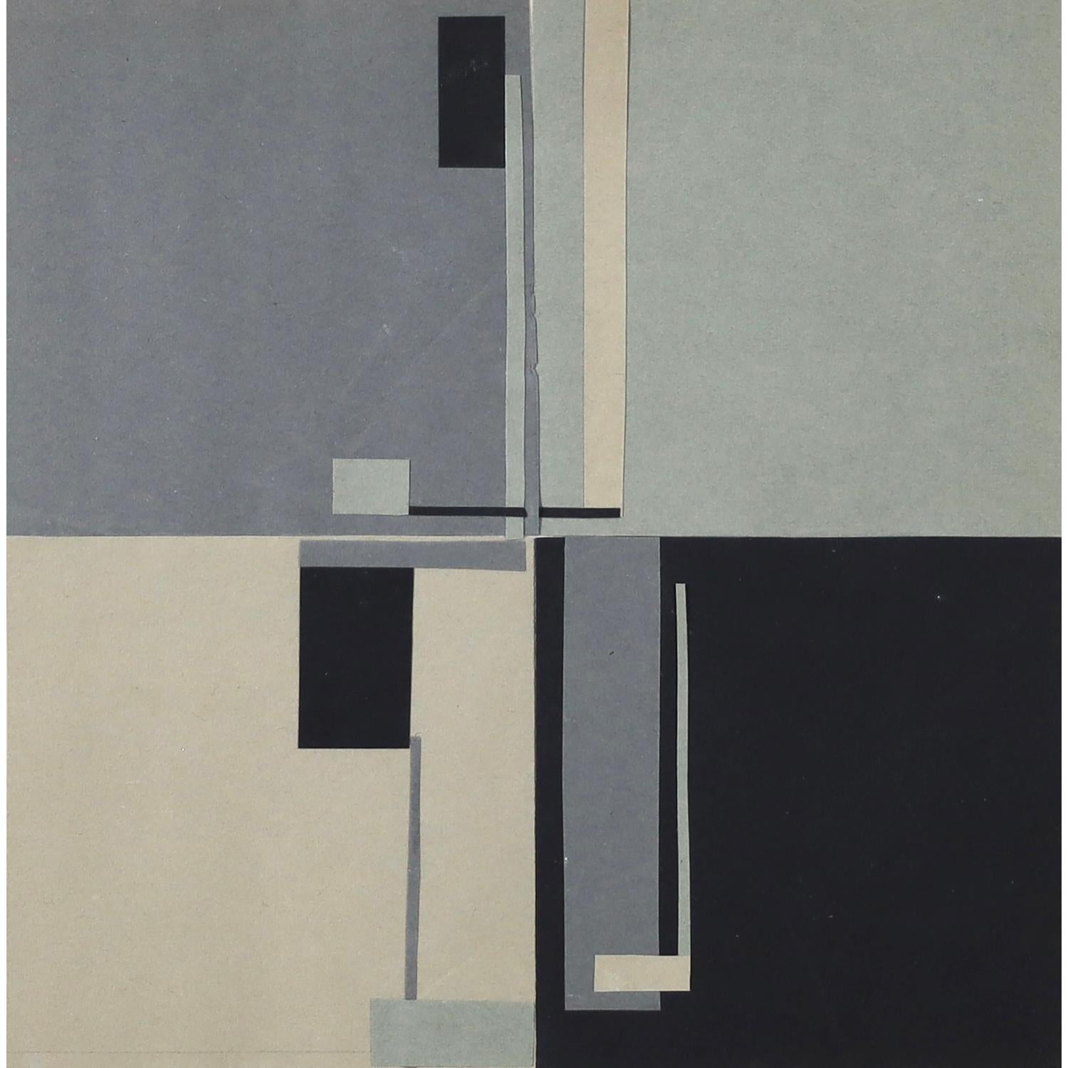 Abstract collage by American female modernist Janet Todd Young, circa 1938
