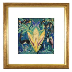 Art Deco watercolor by Dutch artist Leo Visser