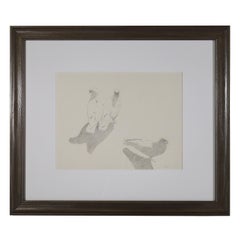 Fine pencil drawing of doves by California artist Robert Harvey