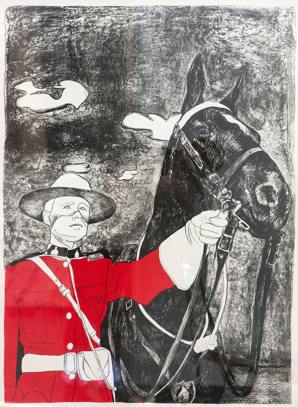 Charles Pachter Figurative Art - Noblesse Oblige 1/1 (Nobility Obliges) - pop-art, Canadiana, lithograph print