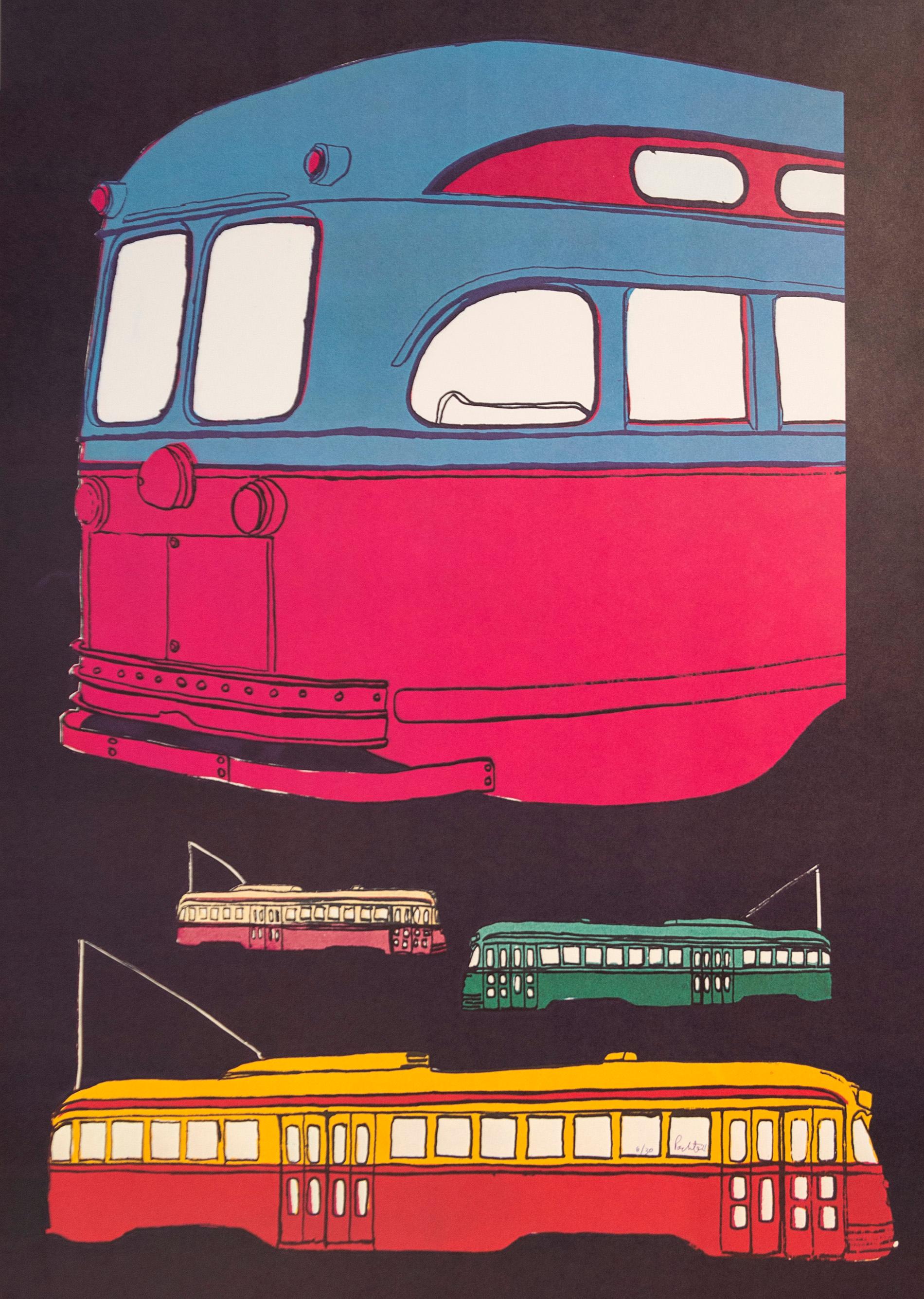 Streetcar Circus 5/20 – figurative, verspielte, Pop-Art-Lithographie, Auflage