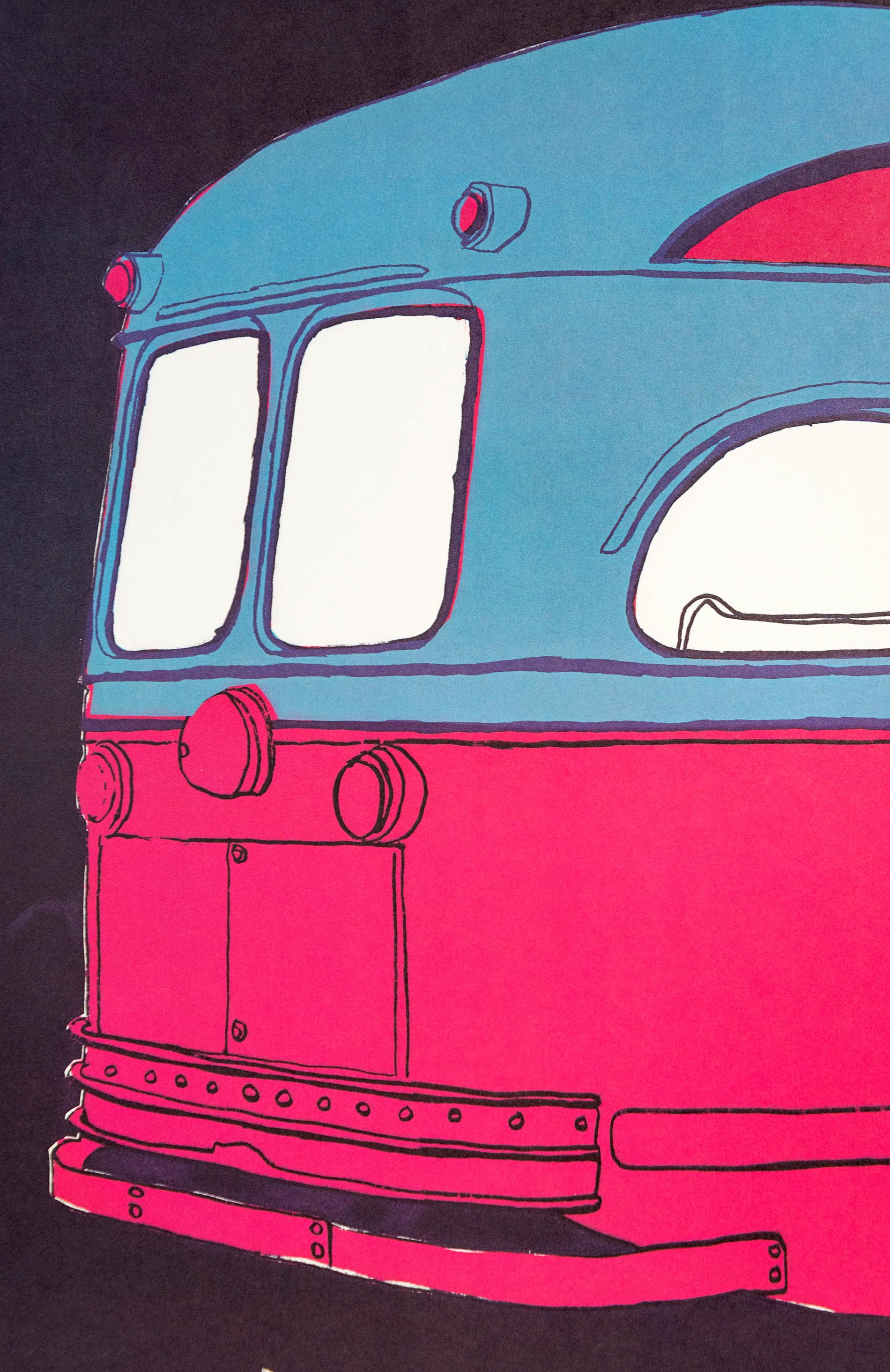 Streetcar Circus 5/20 - lithographie figurative, ludique, pop-art, édition limitée en vente 1