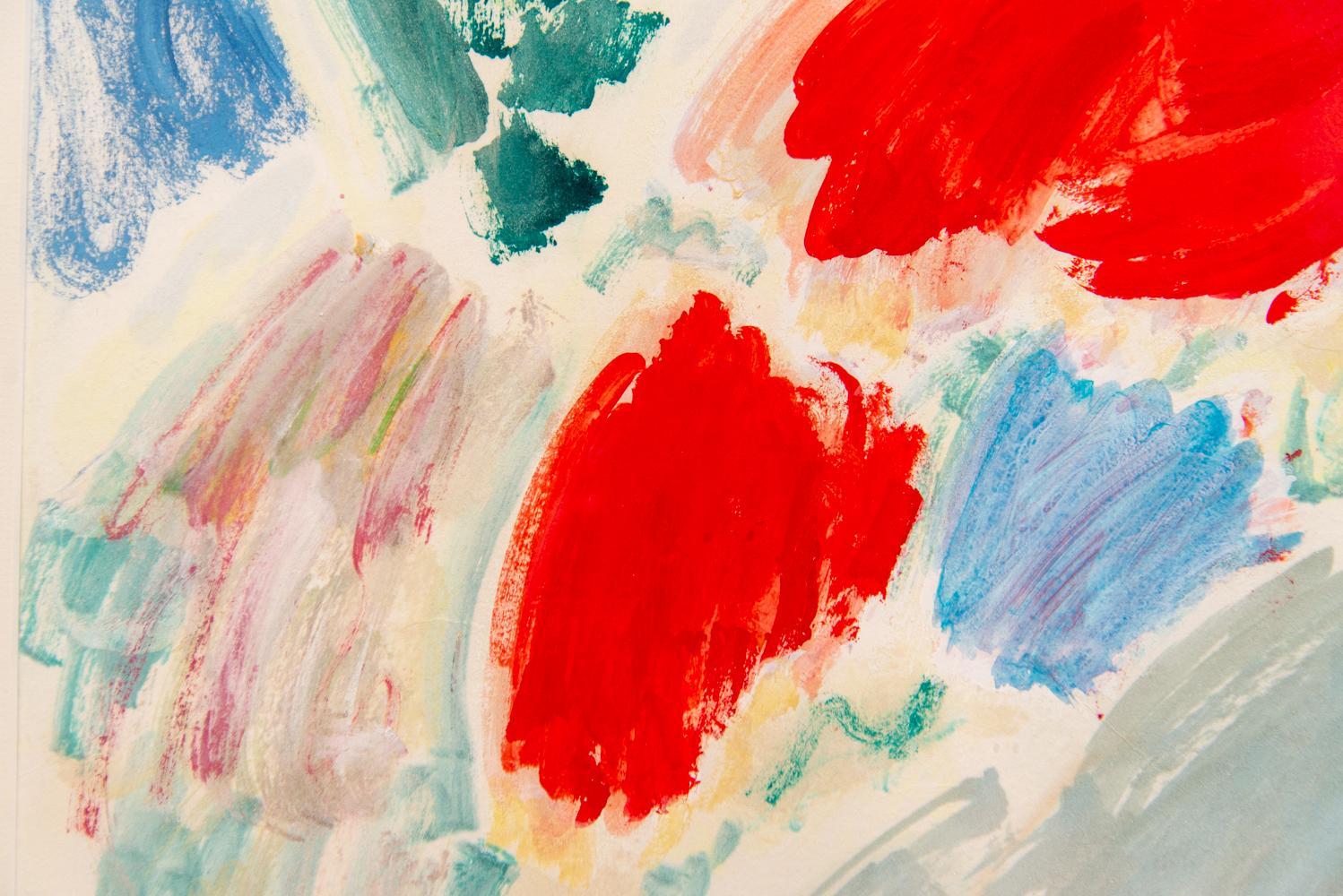 The kaleidoscope of colours and the dynamic form of nature are expressed in this joyful celebration of nature. Rendered in right red, yellow, blue, green, orange and yellow—the colours of this famous Florida garden pop against the white