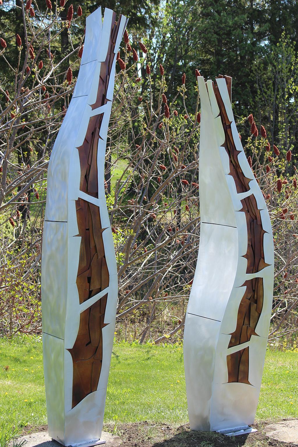 Side by Side - Sculpture by Stephane Langlois