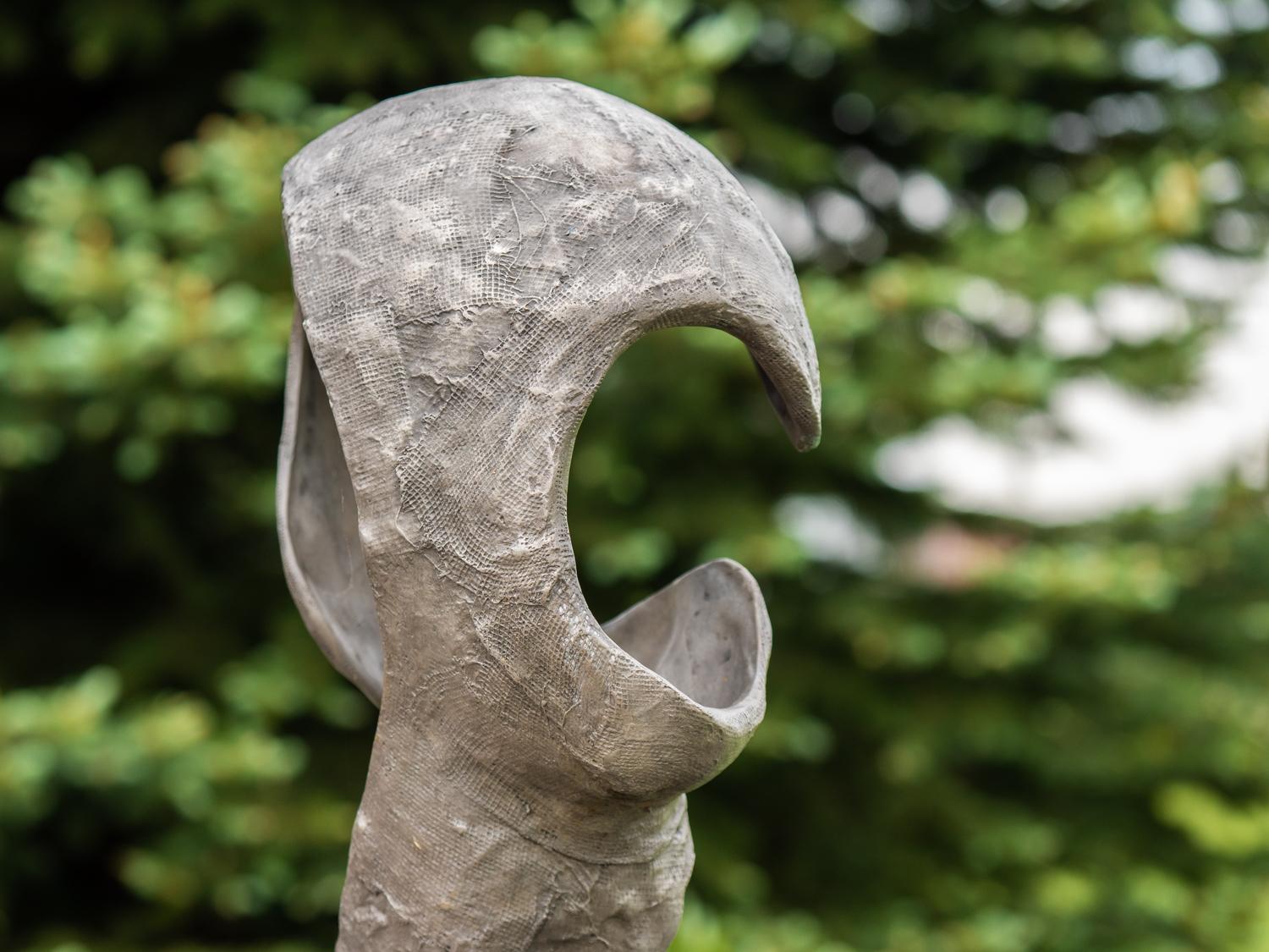V_N_S Edition 4/9 - tall, abstracted, figurative female bronze outdoor sculpture - Contemporary Sculpture by David Fisher