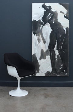 The Pleiades-Taygete - nude, female, figurative, charcoal and ink on canvas