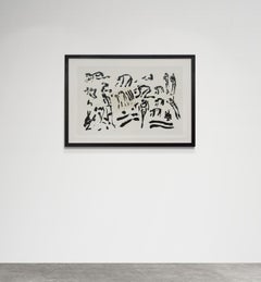 Antonia's Line (per Marleen Gorris) - bianco e nero, astratto, inchiostro su carta