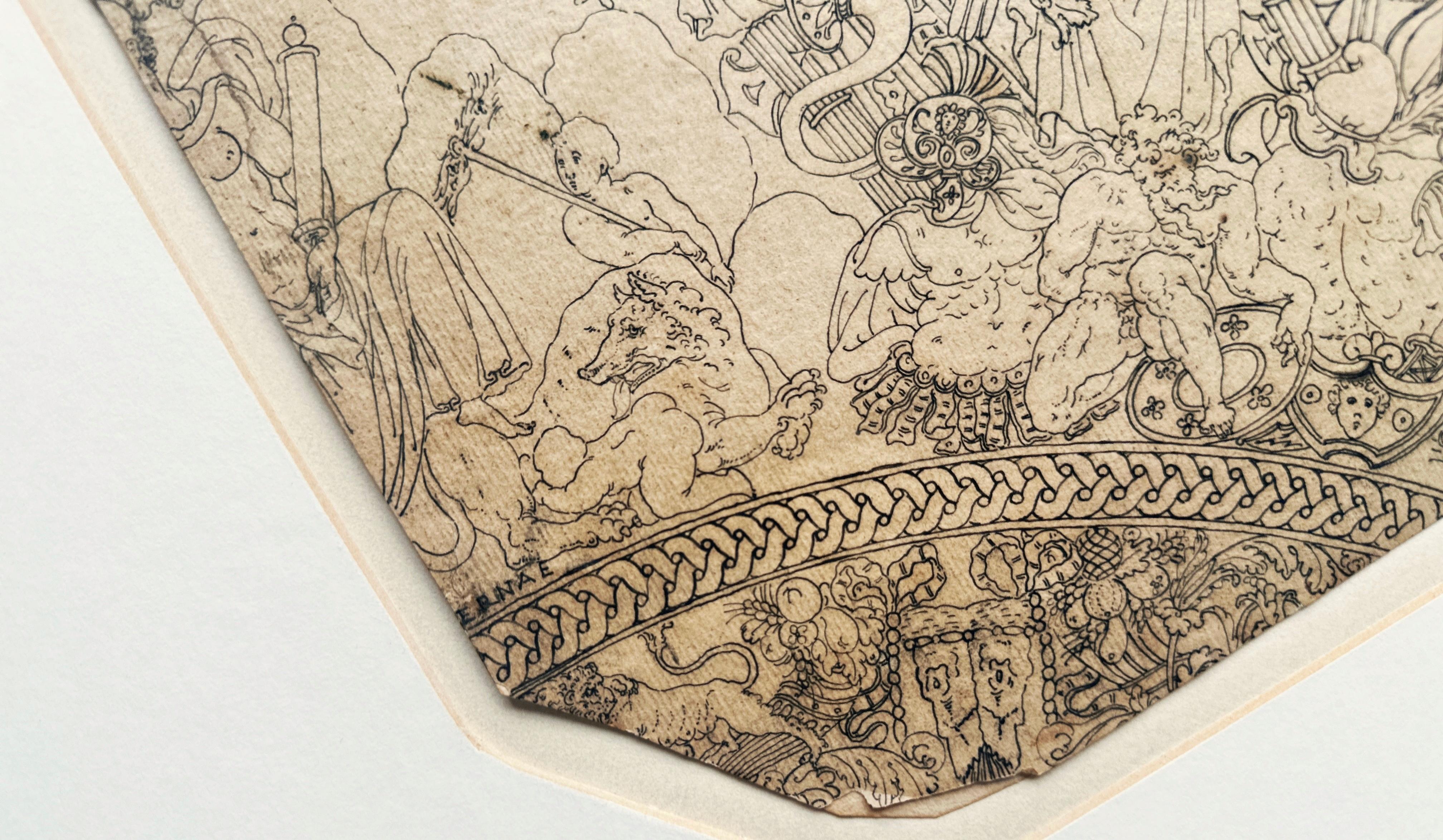 Dessin de maître ancien, 17e siècle,  Pays-Bas, Hollandais, Flamands, Maniéristes - Beige Figurative Art par Unknown