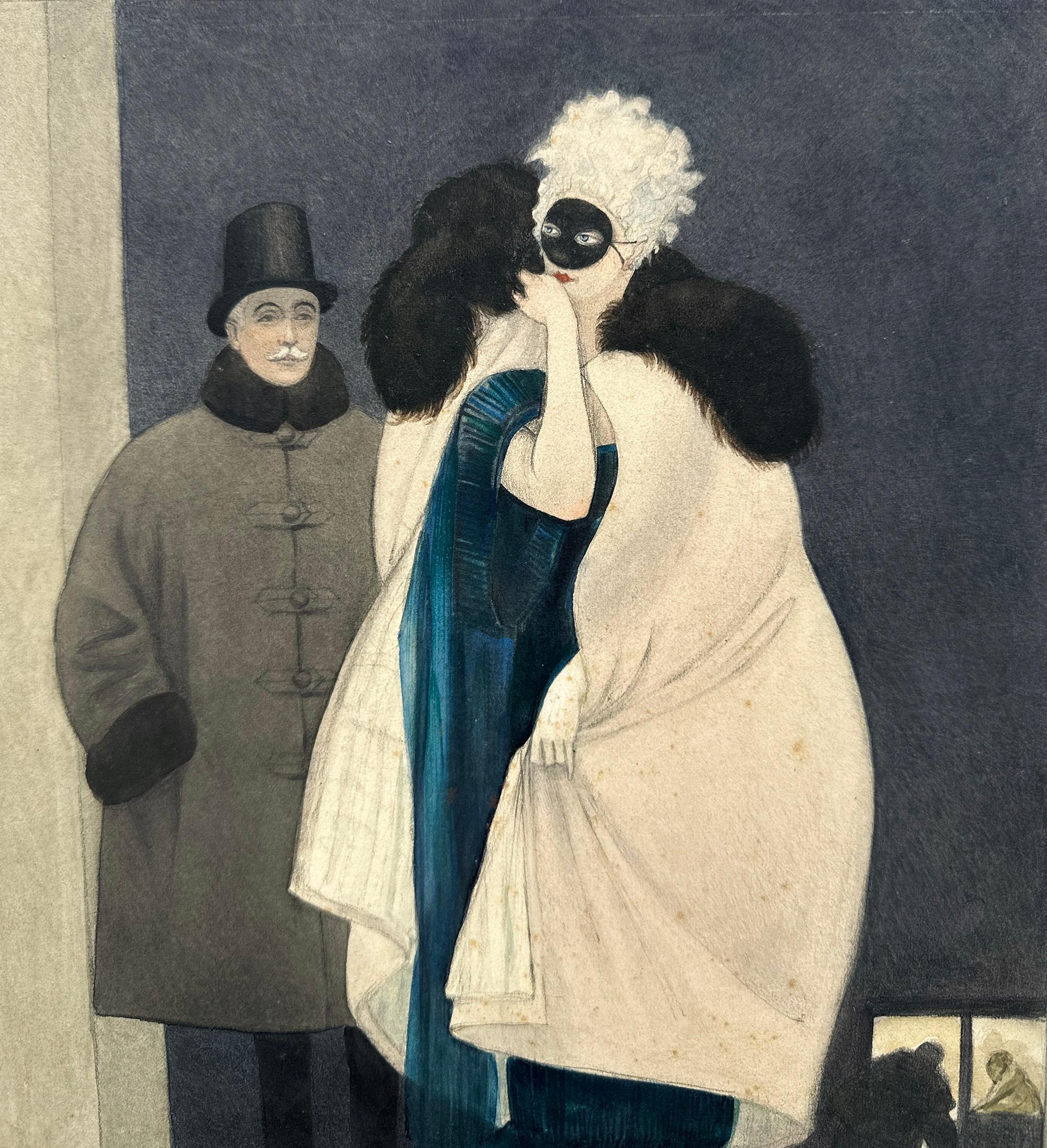 Otto Friedrich Carl Lendecke
Lemberg 1886 - 1918 Viena

Ich werde beobachtet!, 1918

Aquarell und Bleistift auf Papier / Karton 
Links unten signiert und datiert, rückseitig betitelt
Blattgröße: 32 x 26 cm
Zustand: guter Zustand, leicht fleckig