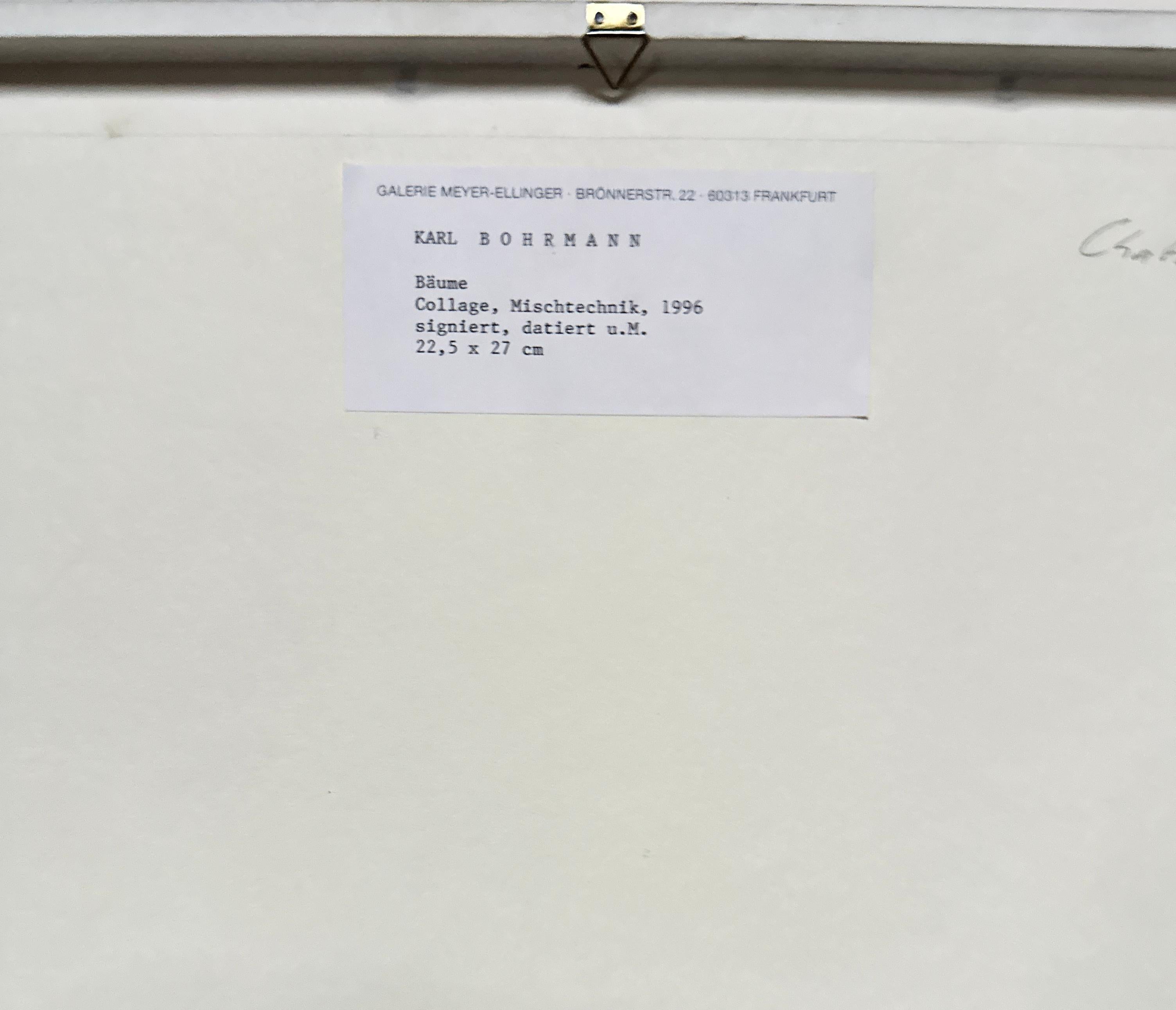 Karl Bohrmann, Técnica mixta, 1996, Firmado, Procedencia: Galería Meyer-Ellinger en venta 5