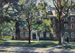 “Harvard Graduates at Massachusetts Hall” Boston, Cambridge, MA Campus Students