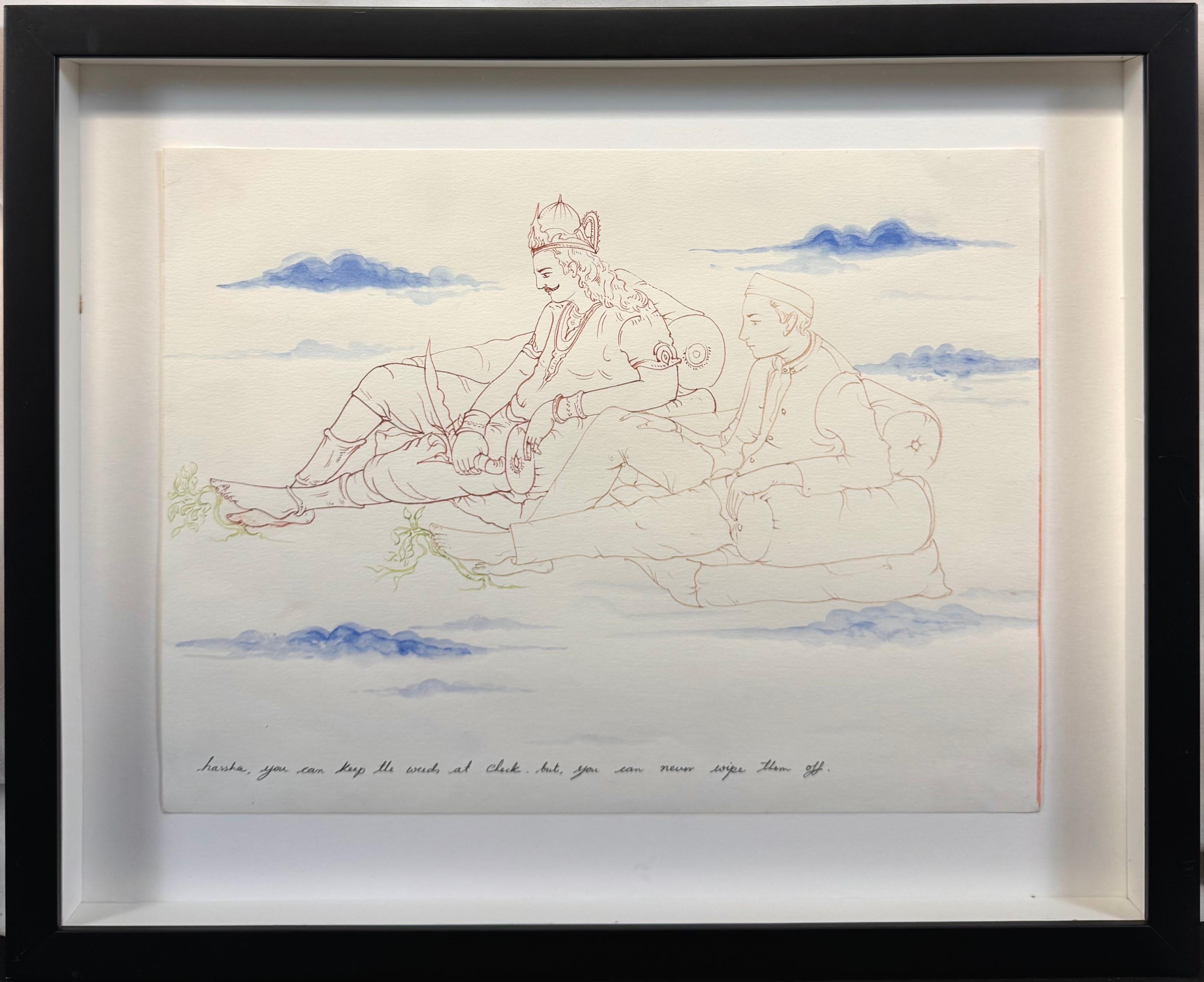 Figurative Art de N. S. Harsha - "Sin título" por N.S. Harsha (n. 1969) Indio contemporáneo Ex-Christie
s Firmado