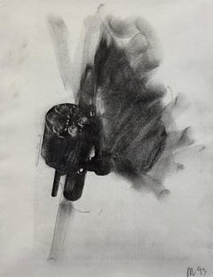 "Untitled (Gun Study D-310), 1993" Série Body Hammer Dessin signé .38 Special
