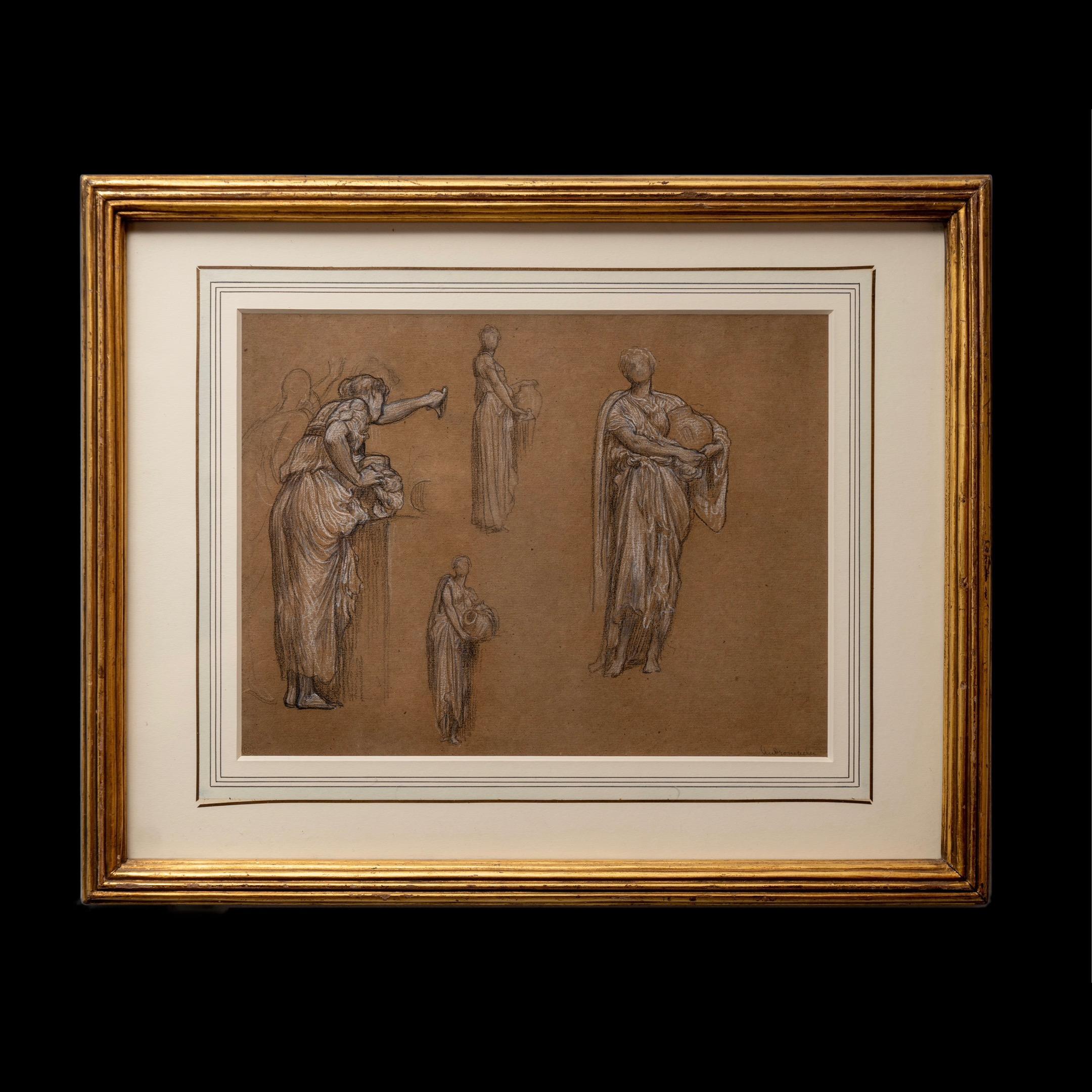 Frederic Leighton Figurative Art - Lord Leighton (1830-1896), Studies for Captive Andromache