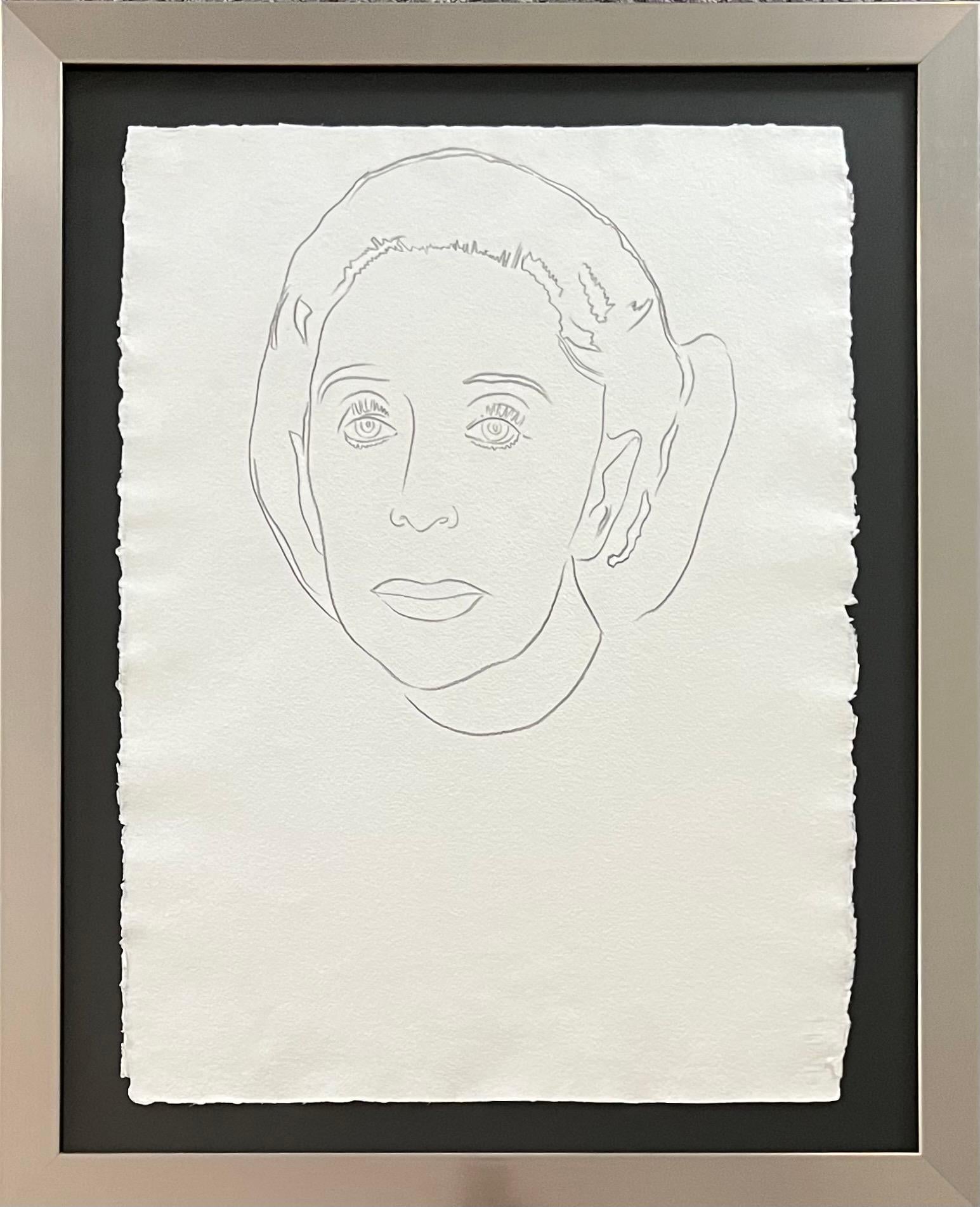 Andy Warhol (1928-1987)
Martha Graham (circa 1980)

Original graphite drawing on paper
Size: 31.5 x 23.5 in (80 x 59.7 cm)
Frame size: 39 x 31.5 in (99 x 80 cm)
Unsigned

Authenticated by the Authentication Board of Andy Warhol Foundation for the