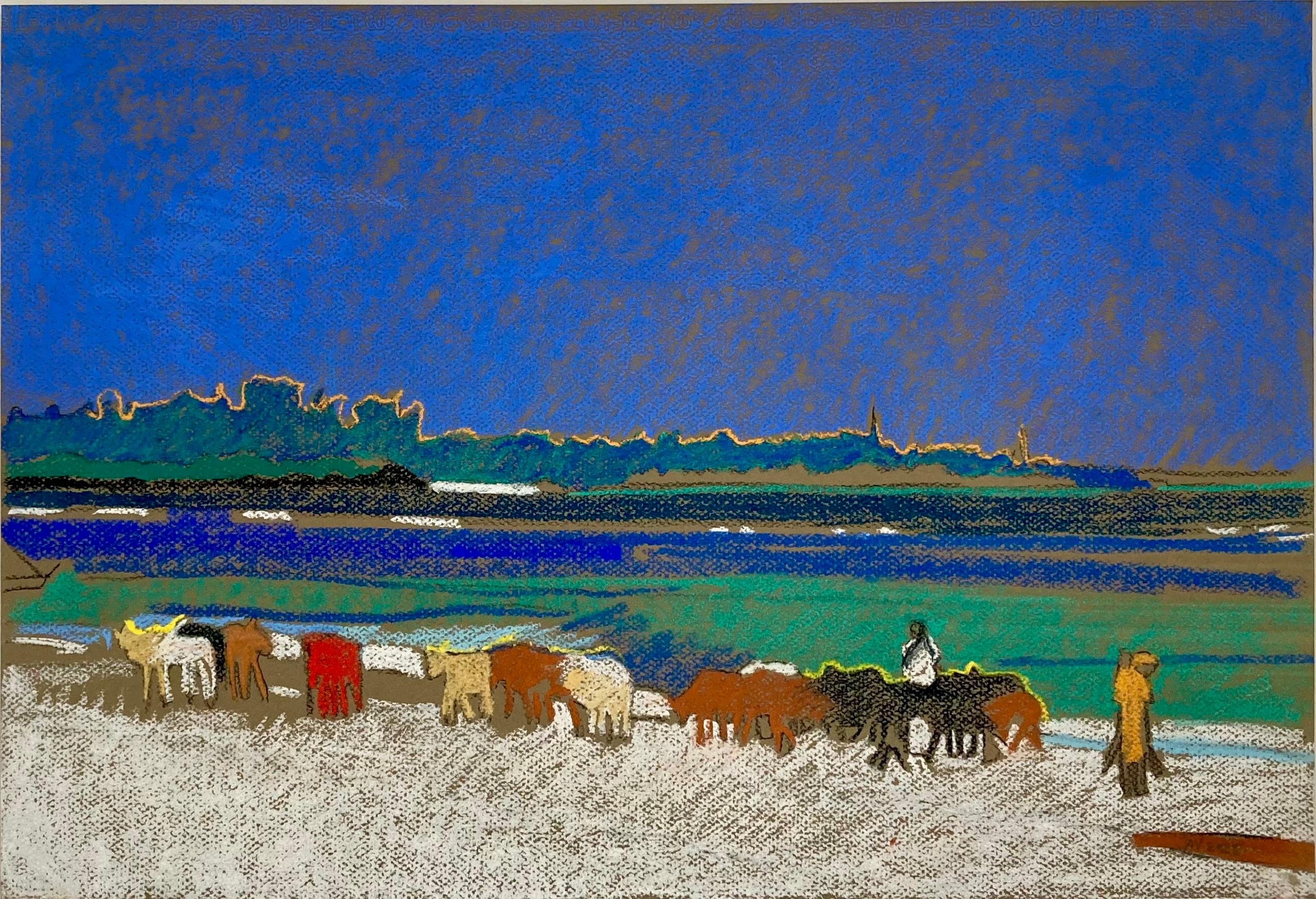 Bétail sur la plage de Msambweni