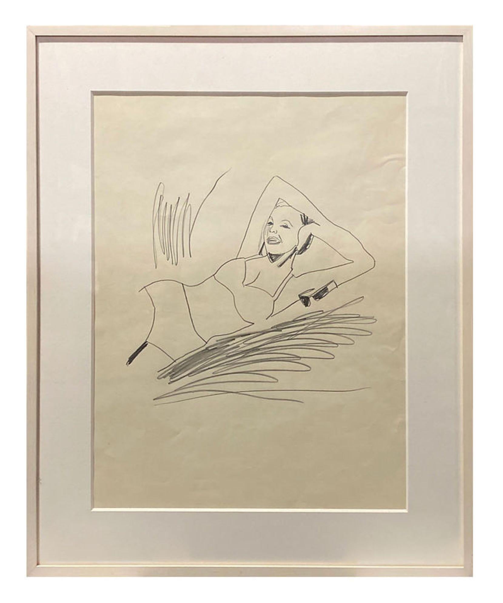 Nude de Andy Warhol - Sin título (Mujer con gafas de sol)